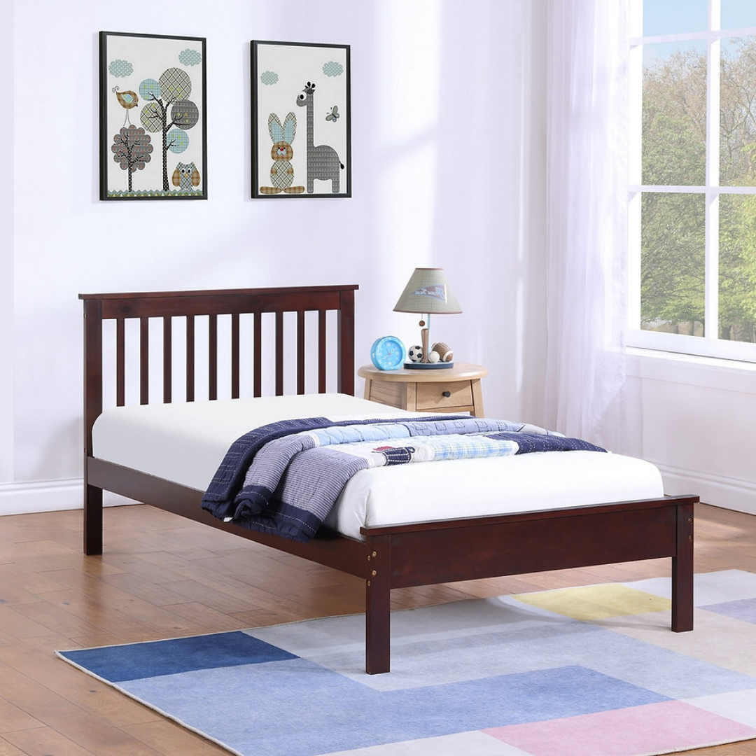 Mirlo – Lit simple – Bois (Espresso)