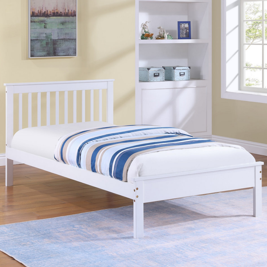 Mirlo – Lit jumeau – Bois (Blanc)