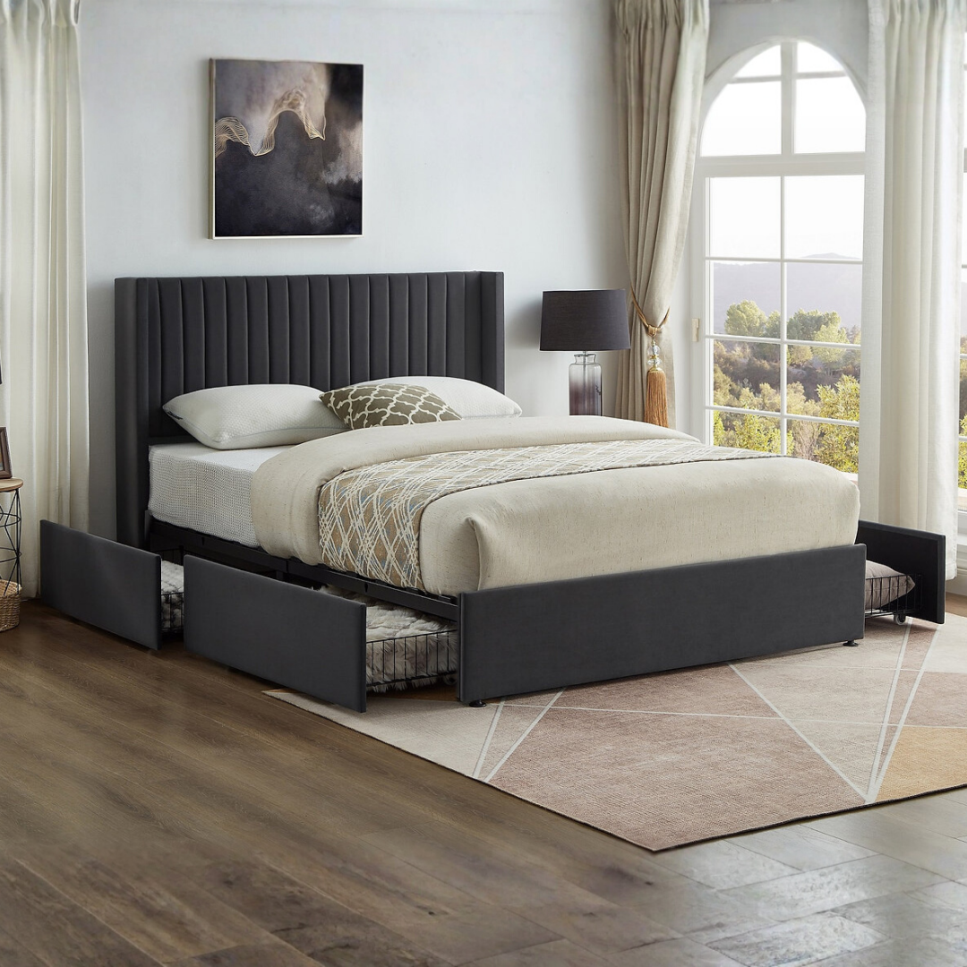 Morvyn – Lit Queen – Velours