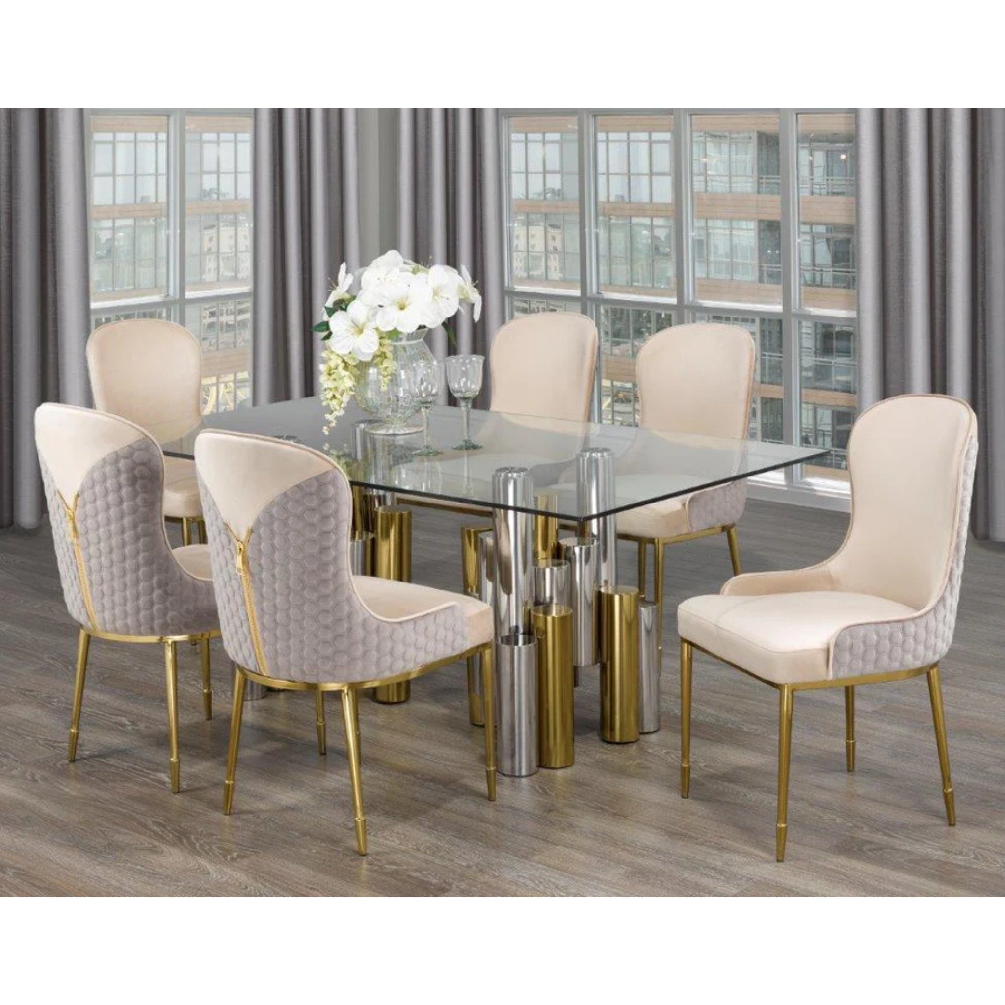 NORAH DINING SET 7PCS