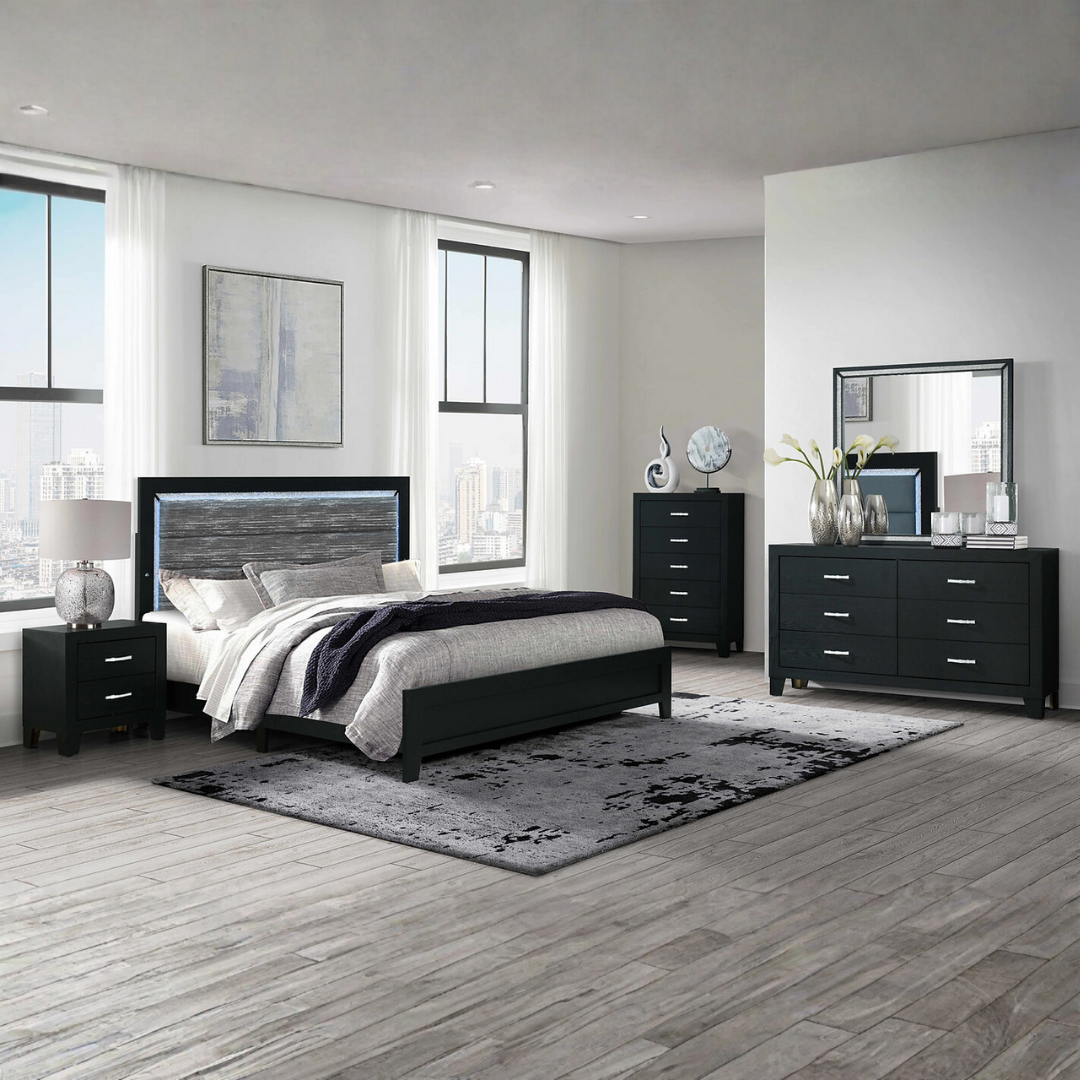 Nocteris – Ensemble de chambre à coucher – Queen