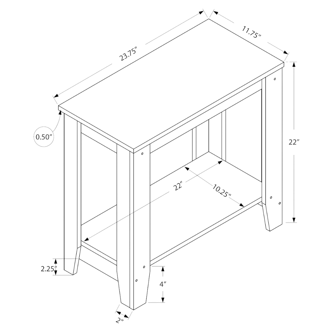 Oakford – Night Stand – Black / Grey Top