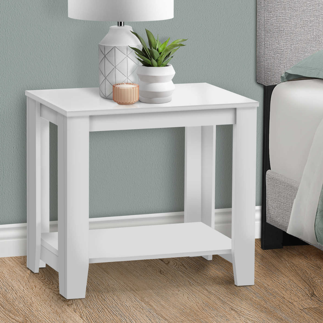Oakford – Table de chevet – Blanche