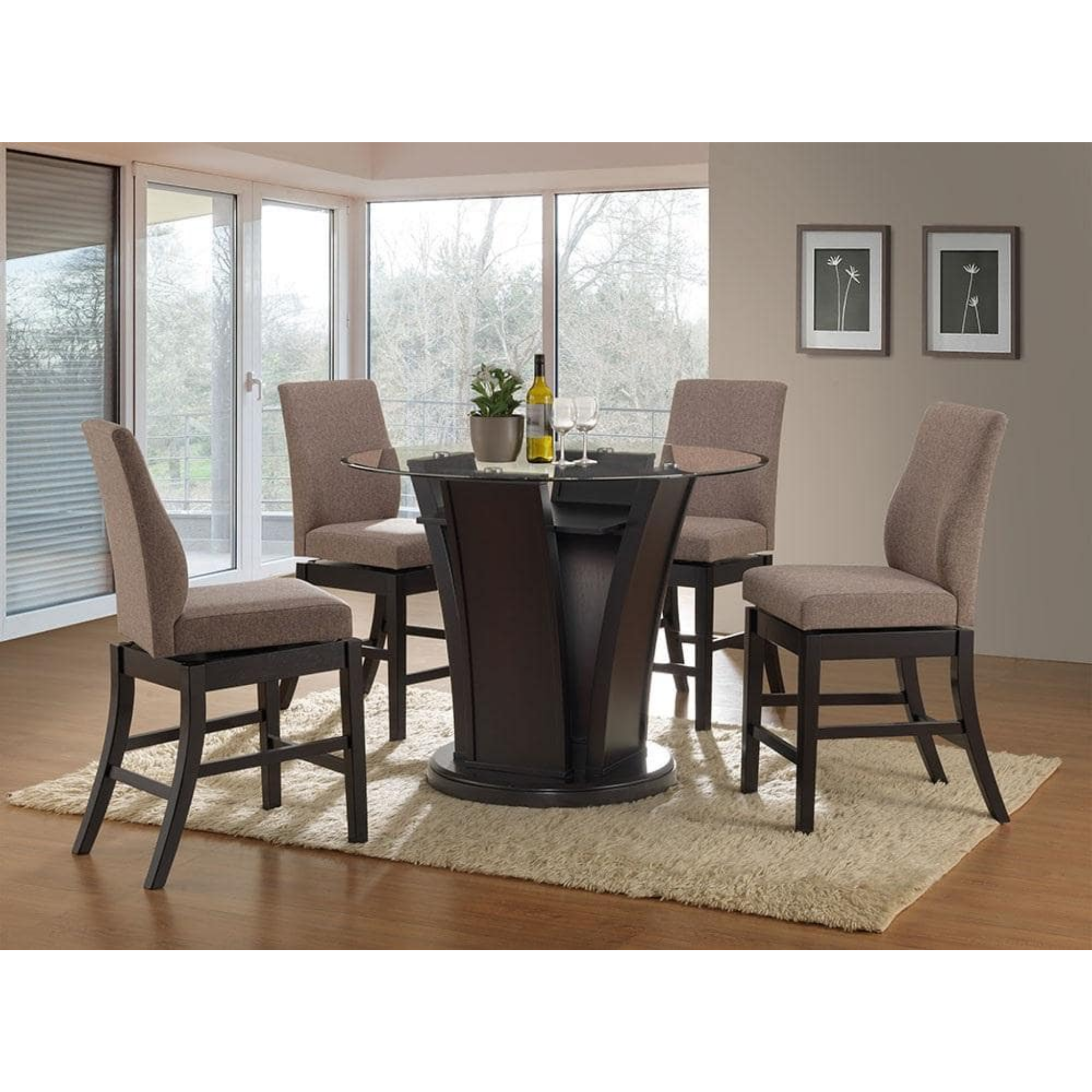 PAULINE DINING SET 5PCS