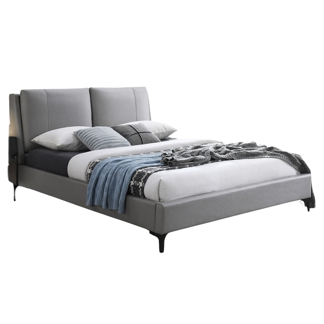 Pavrix – Lit King – PU (Gris)