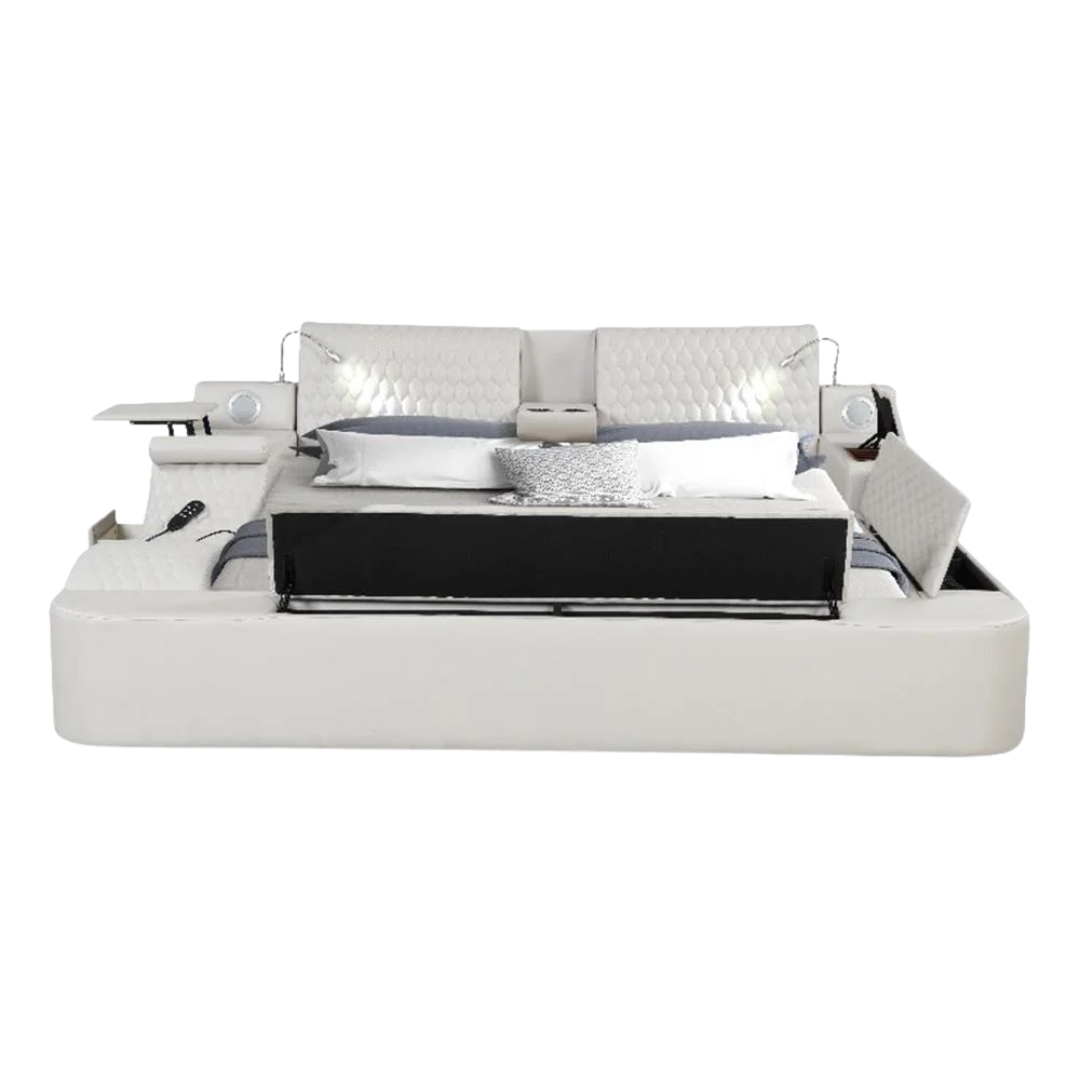 Rezova – Queen Bed – PU (Ice)