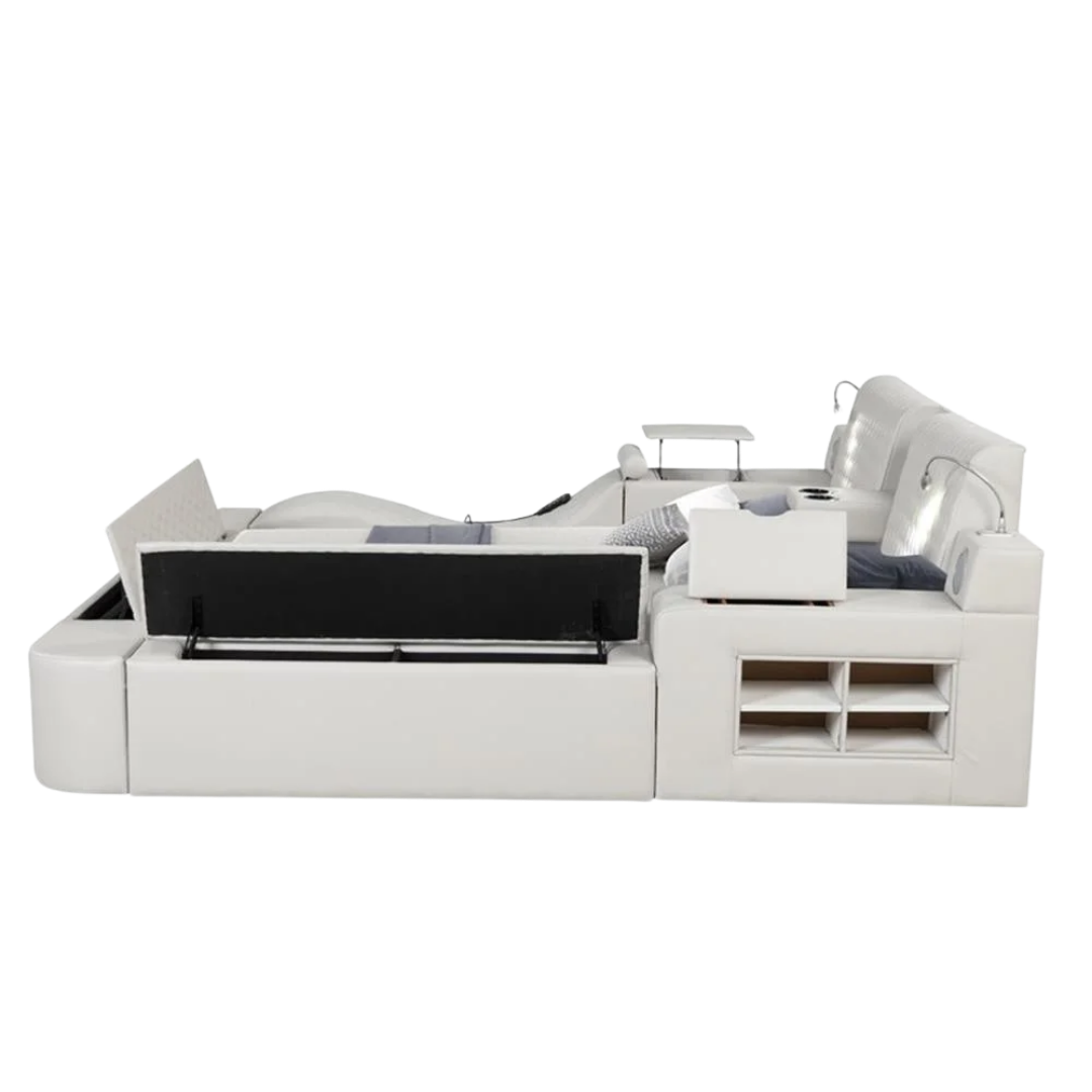 Rezova – Queen Bed – PU (Ice)