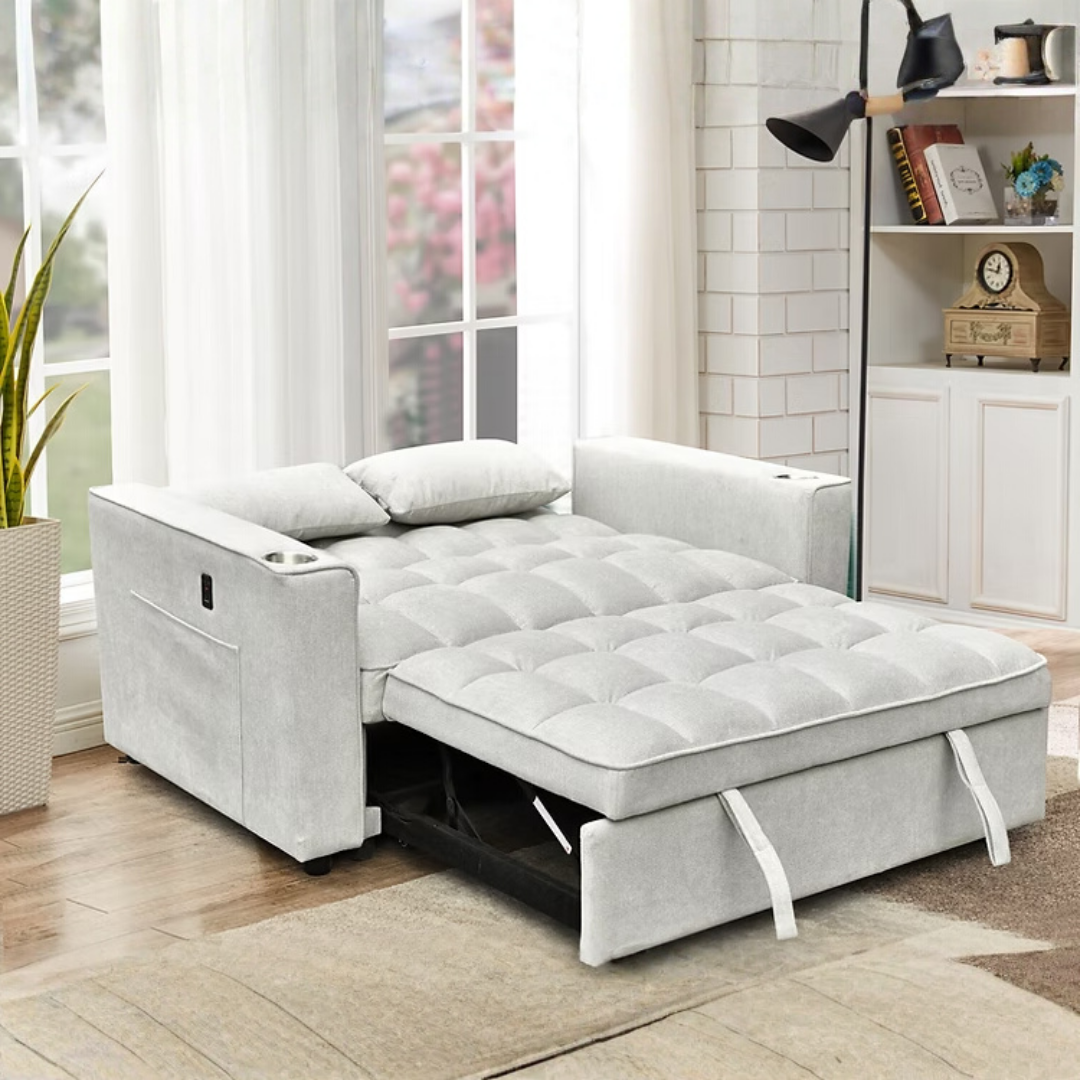 Rovina – Canapé-lit – Gris 145 cm