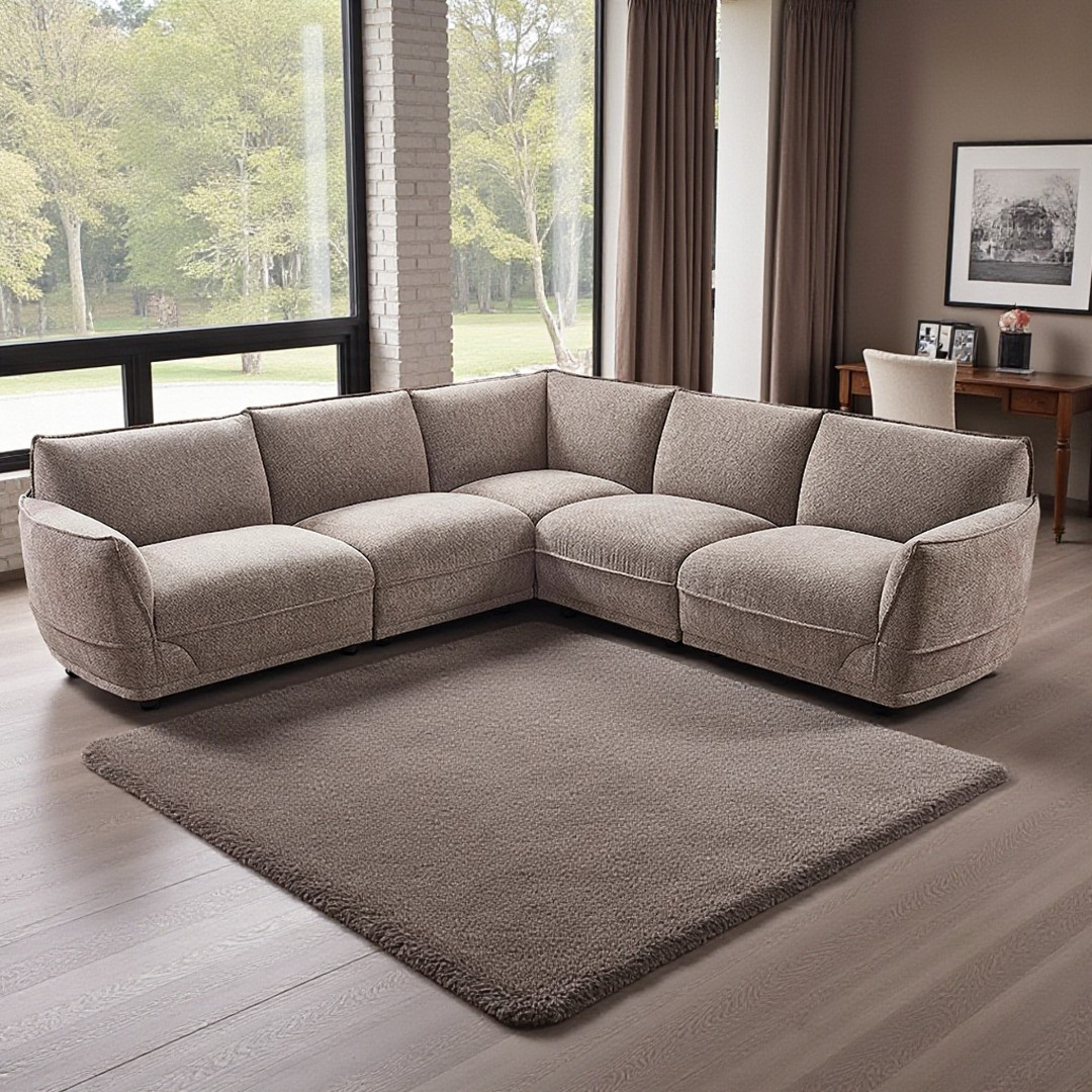 Scala – 5-Piece Modular Sofa – Taupe Fabric