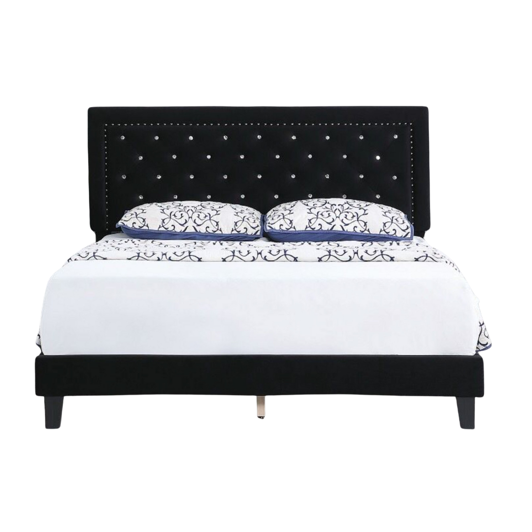 Valtreno – Lit King Velvet – Noir