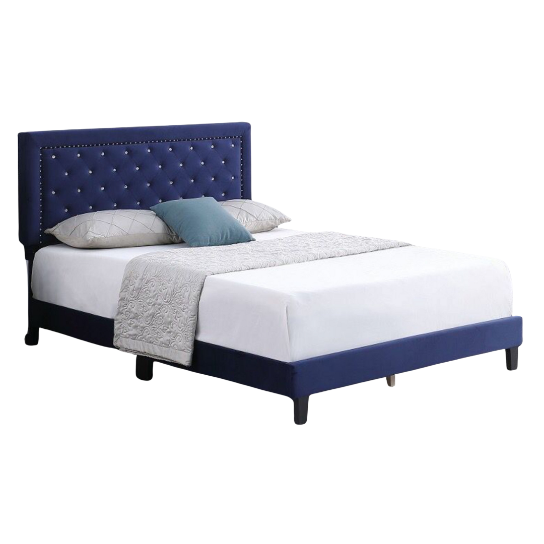 Valtreno – Lit King Velvet – Bleu