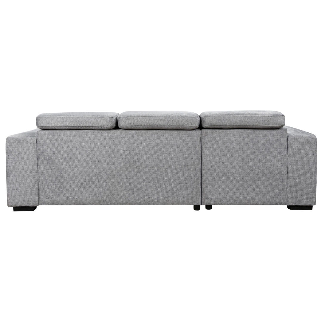 Saviro – Canapé-lit d'angle – Gris