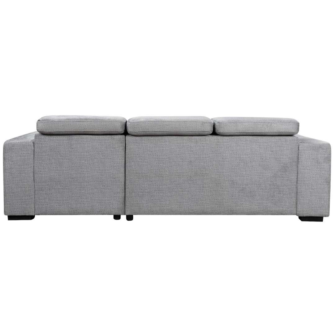 Saviro – Canapé-lit d'angle – Gris