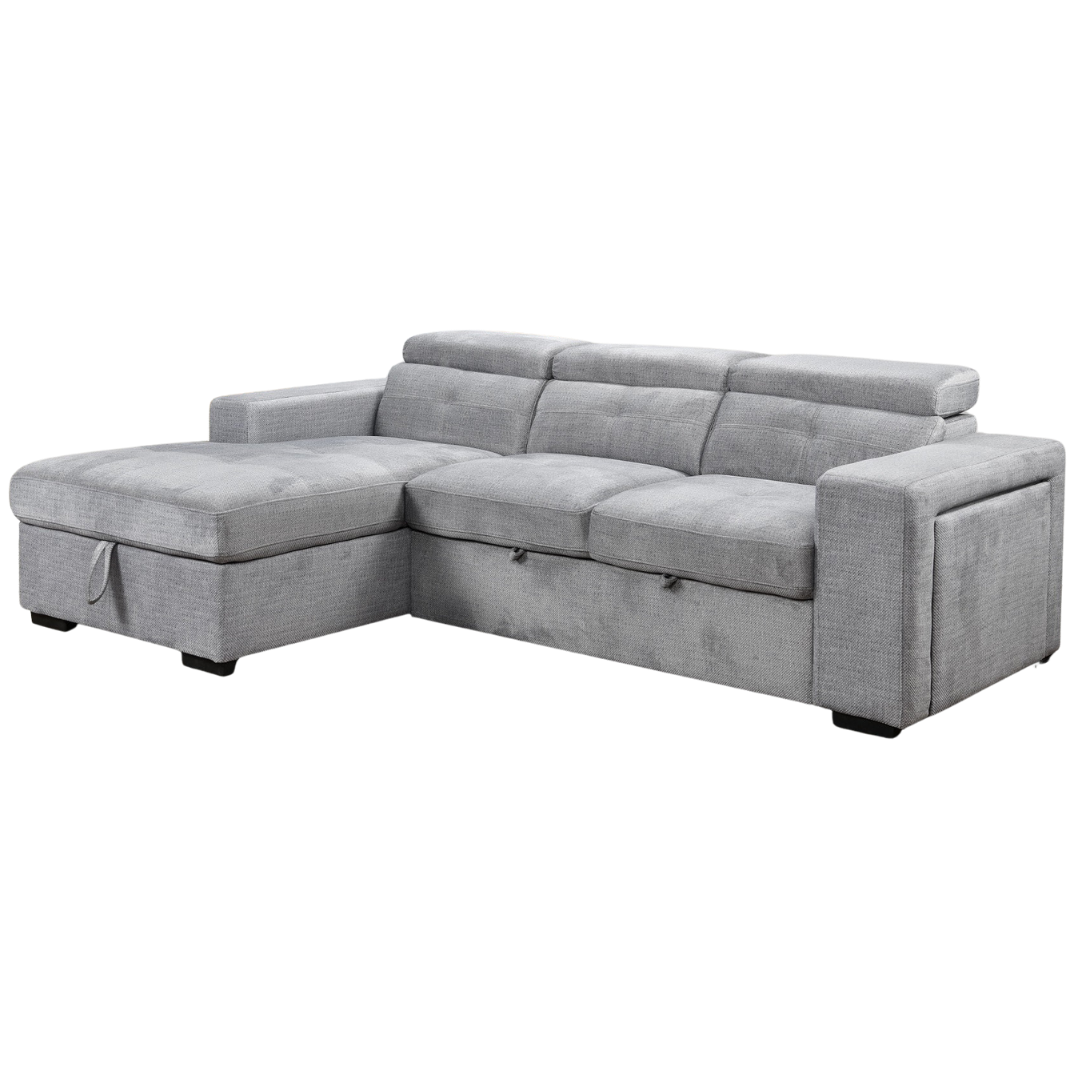 Saviro – Canapé-lit d'angle – Gris