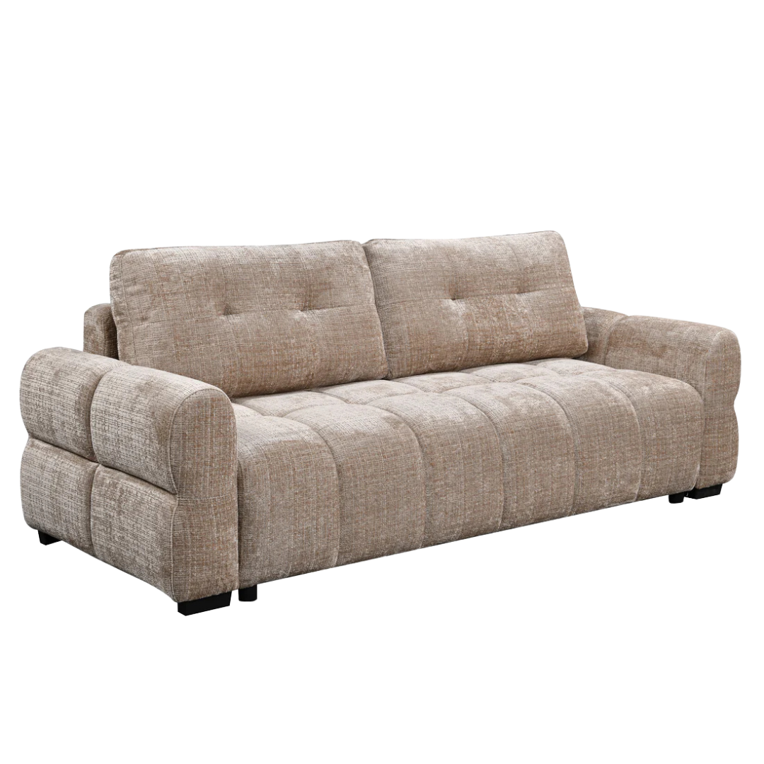 Serano – Canapé-lit avec rangement – Beige