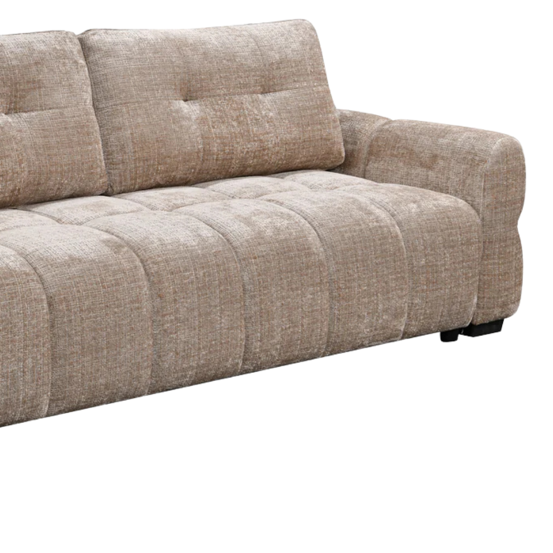 Serano – Canapé-lit avec rangement – Beige