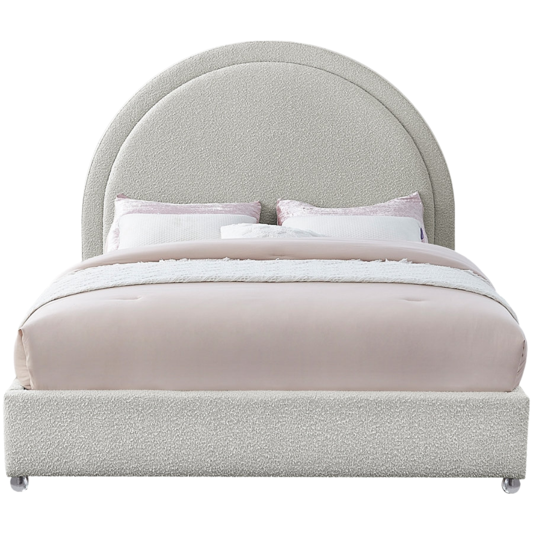 Solvyn – Queen Bed – Boucle (Cream)