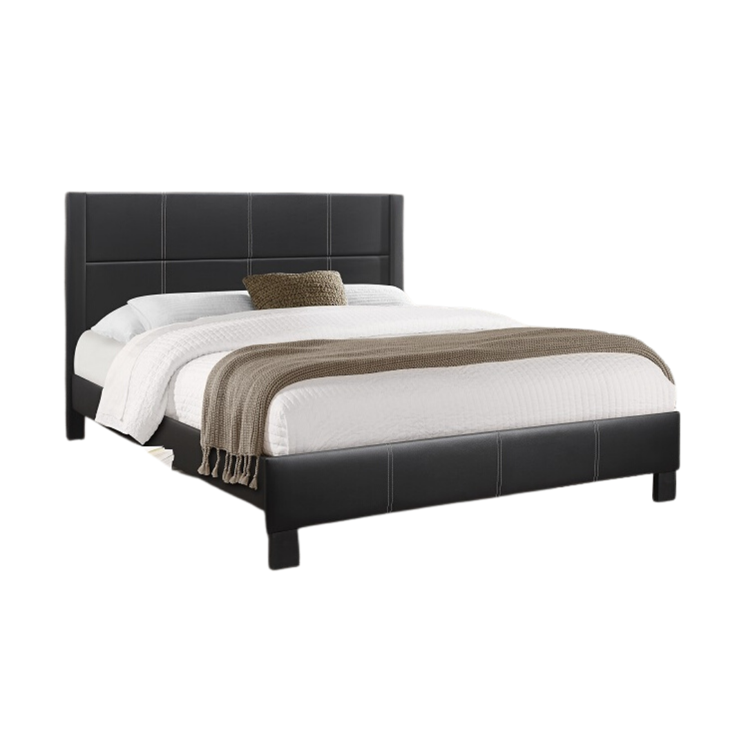 Stadron – Queen Bed – PU (Black)