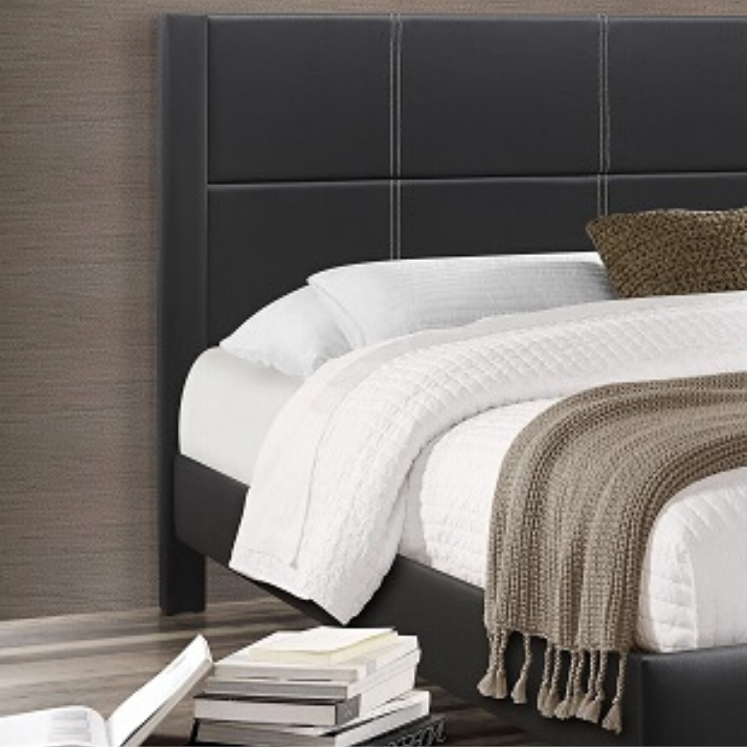 Stadron – Queen Bed – PU (Black)
