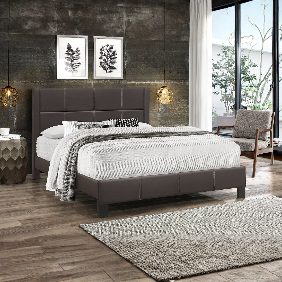 Stadron – Queen Bed – PU (Espresso)