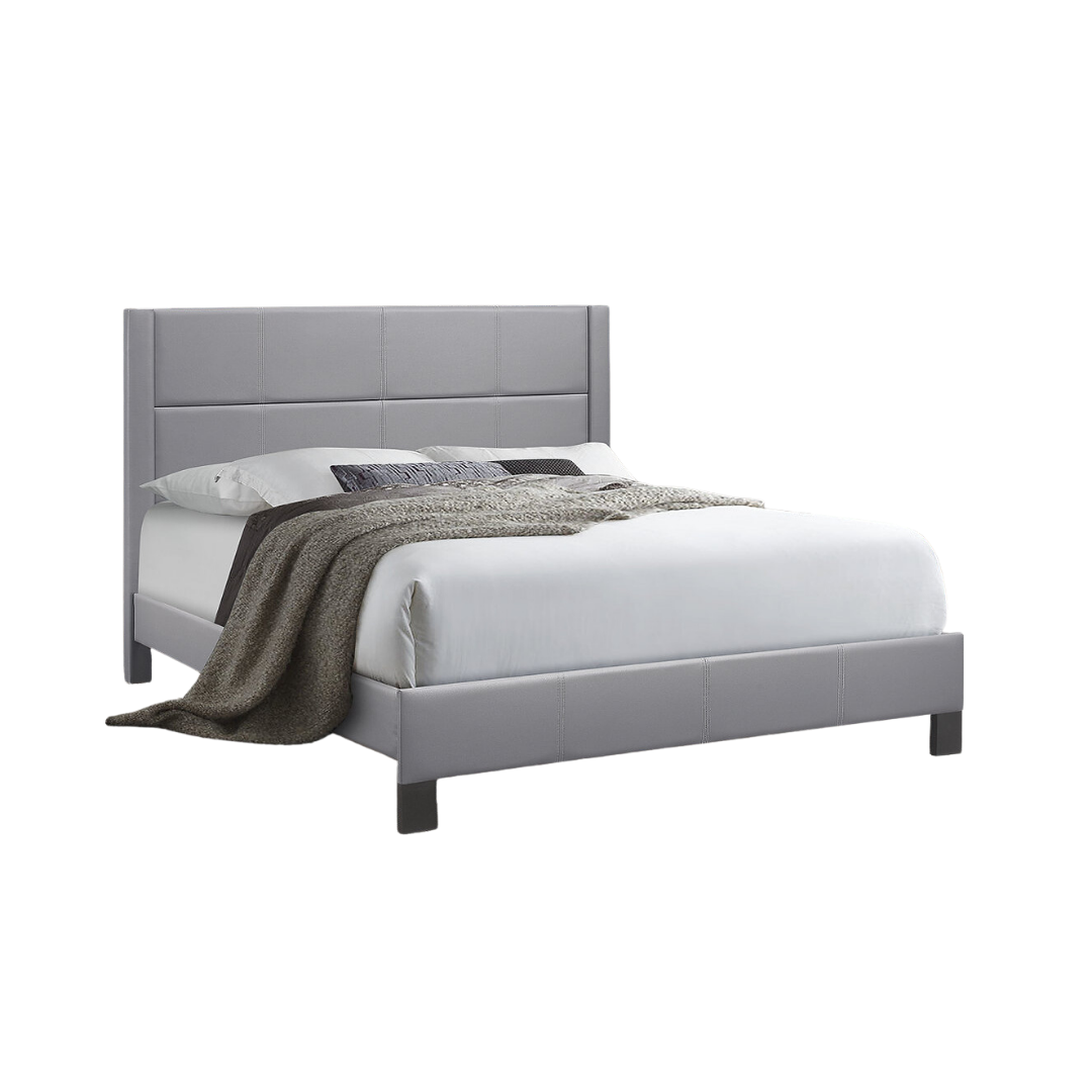 Stadron – Queen Bed – PU (Grey)