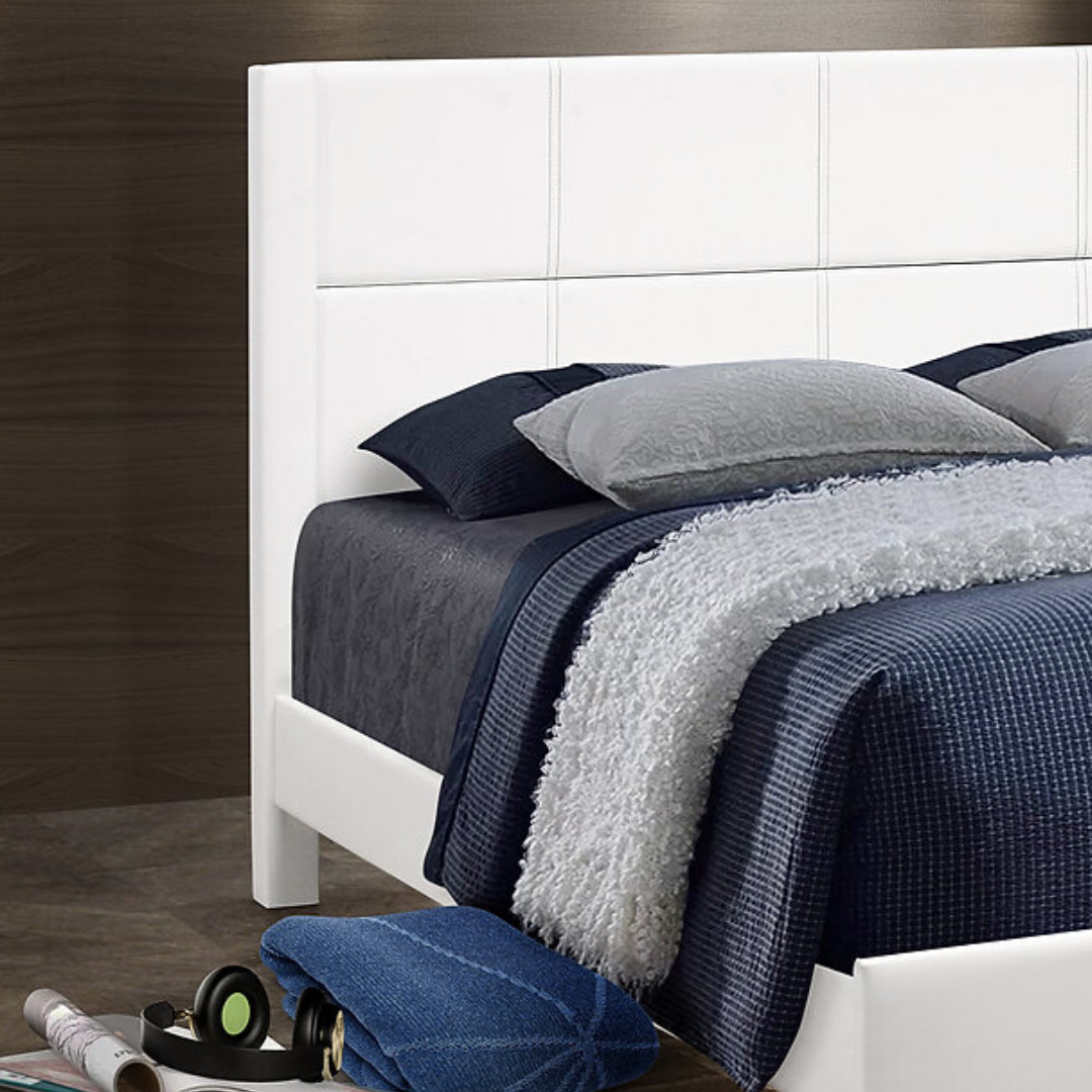 Stadron – Queen Bed – PU (White)