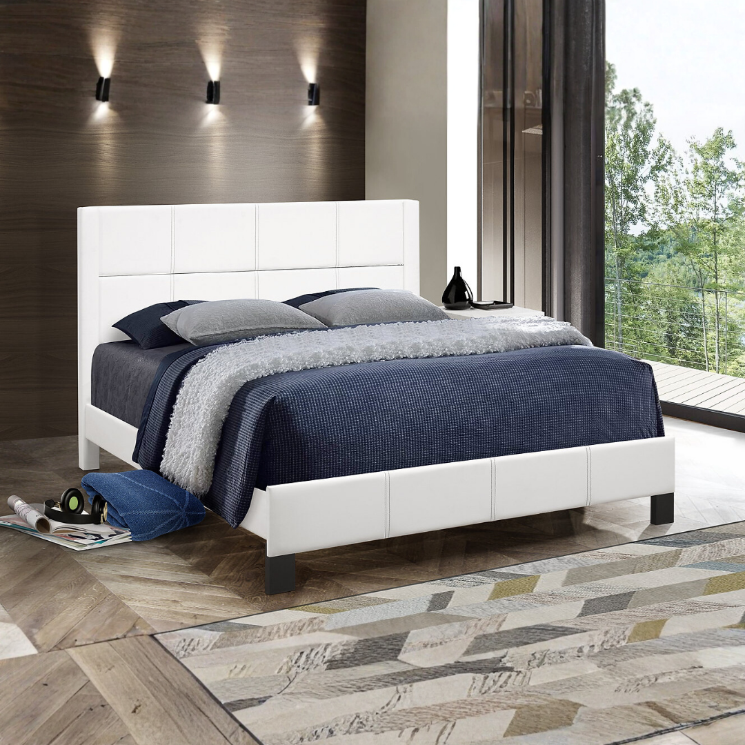 Stadron – Lit double – PU (Blanc)