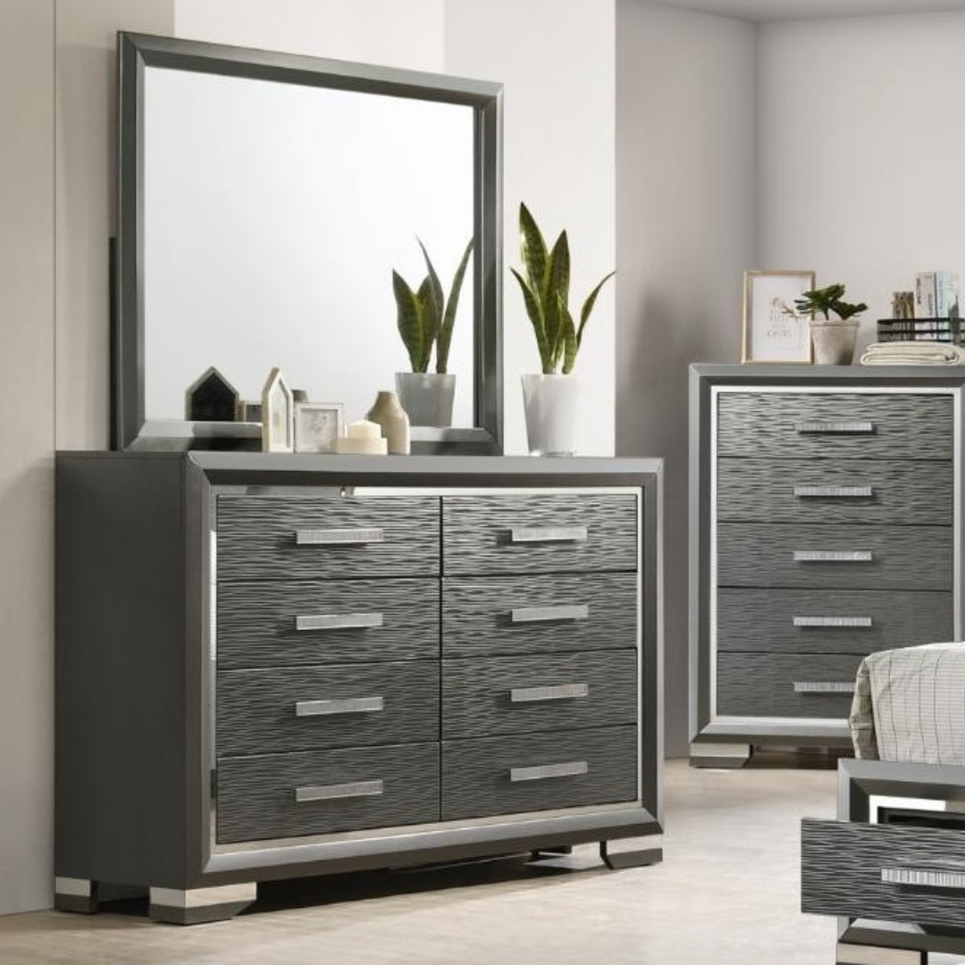 Stelvio – Bedroom Set – King – Grey