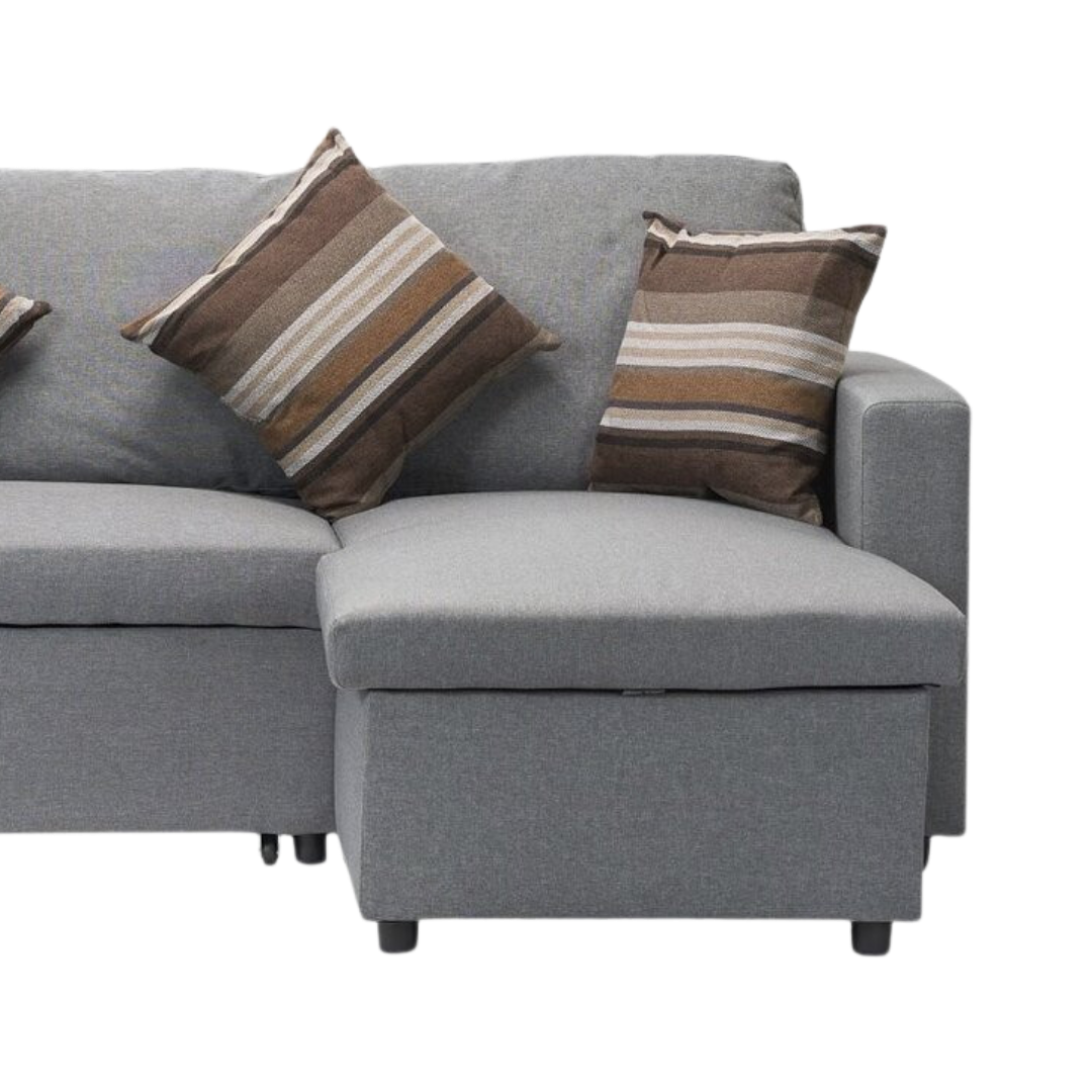 Velrik – Canapé-lit réversible – Gris