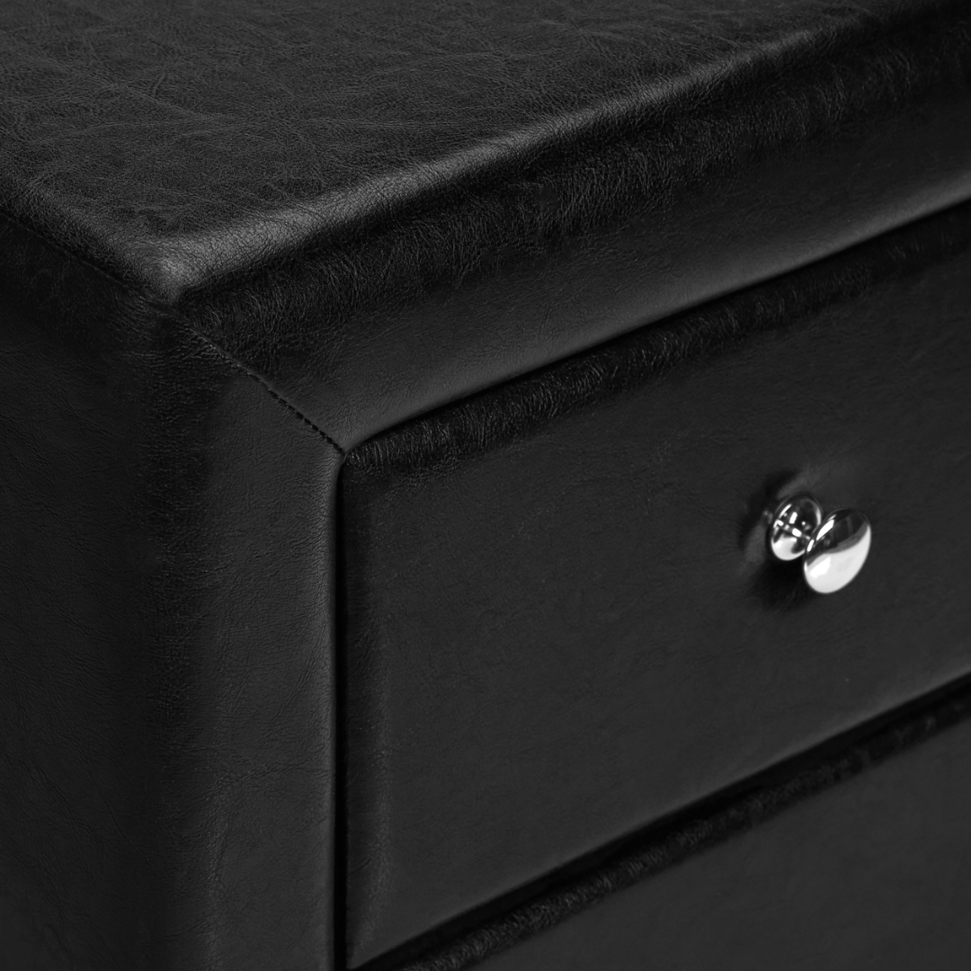 Veluxon – Night Stand – Black Leather Look