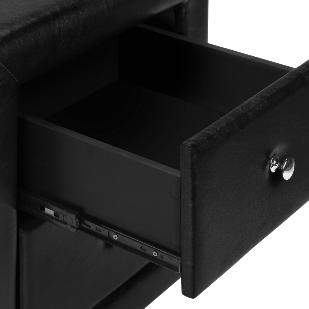 Veluxon – Night Stand – Grey Leather Look