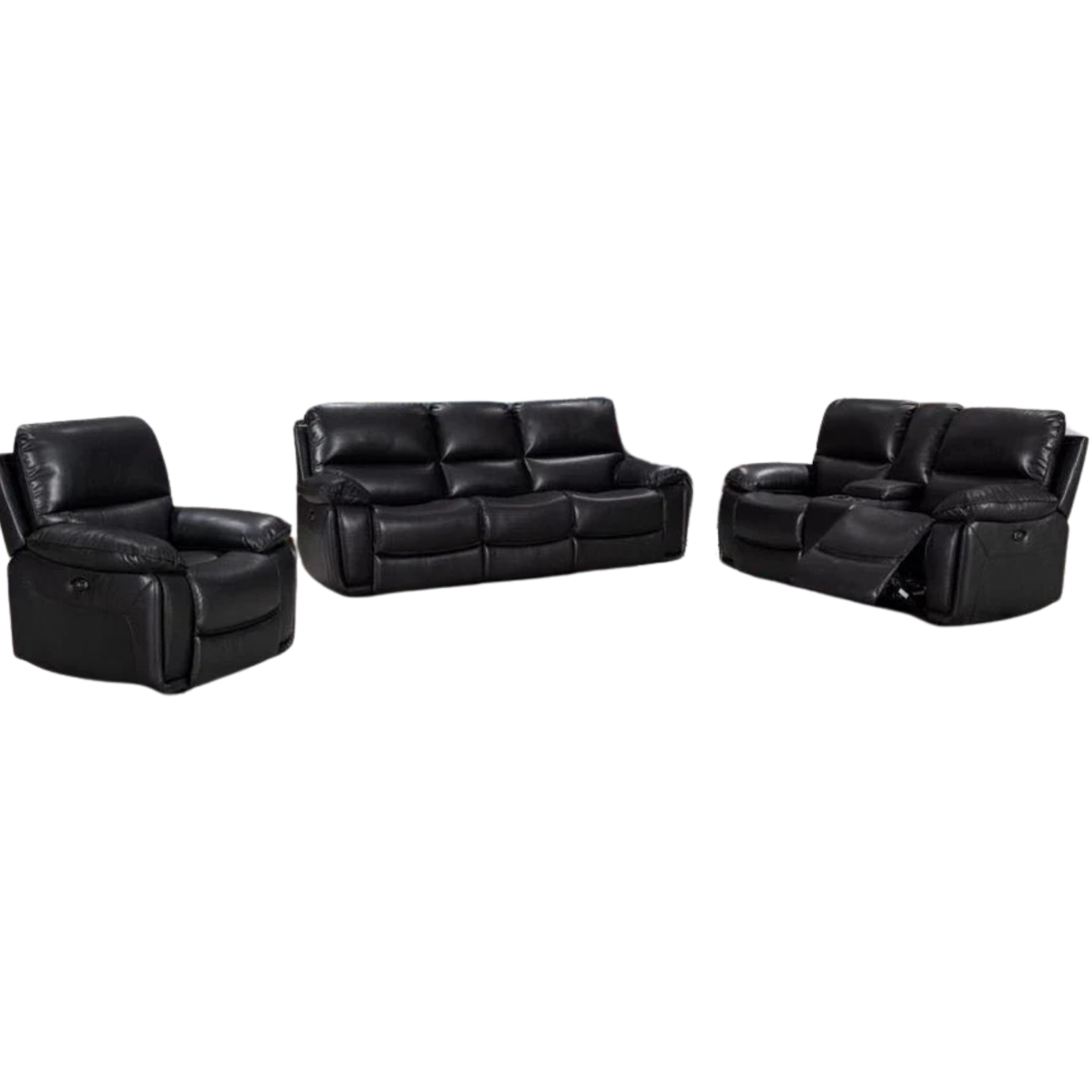 Zurich - 3 PC Modern Power Recliner Set With USB Ports & Wide Seating Area