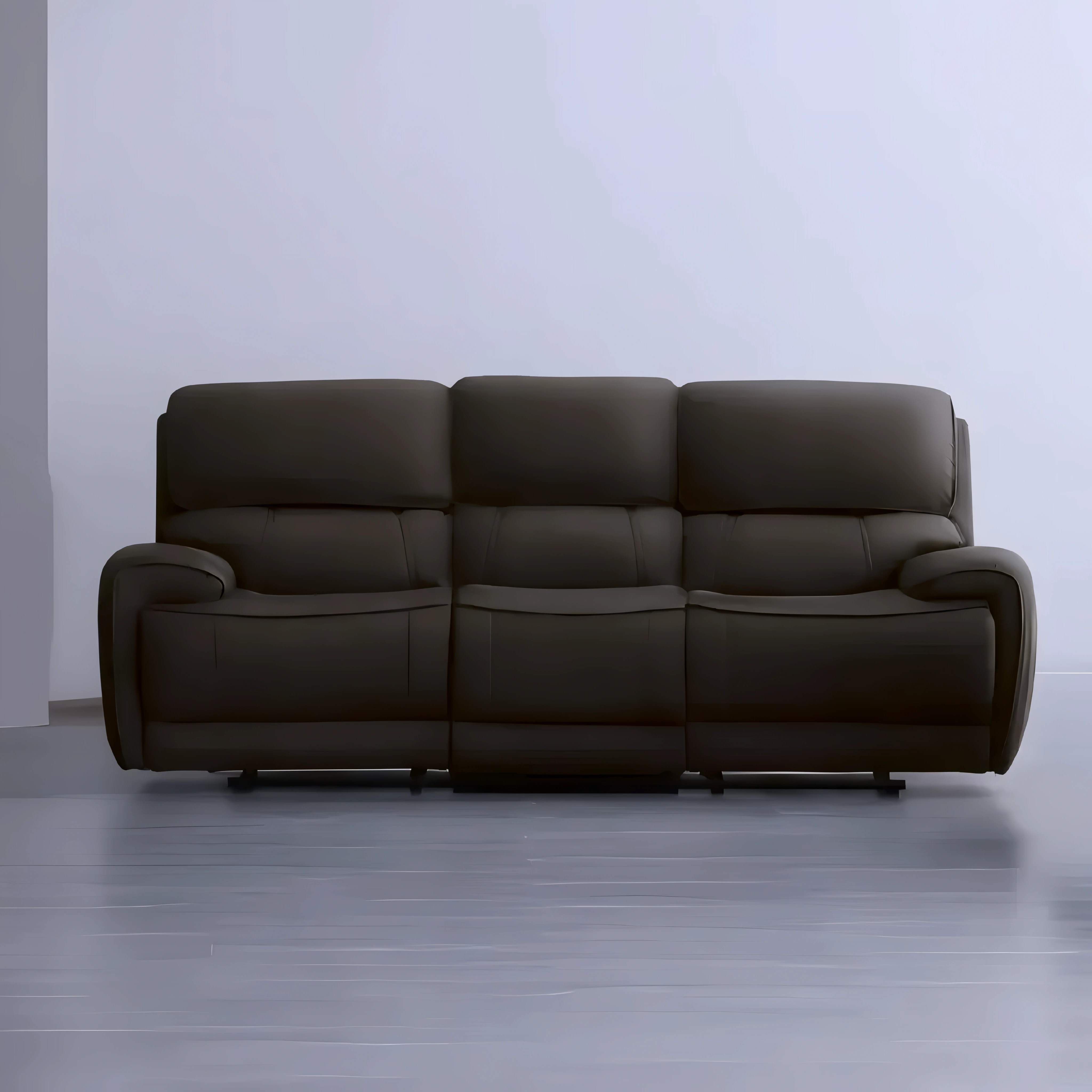 Zalder – Recliner Set – Leather-Match – Chocolate