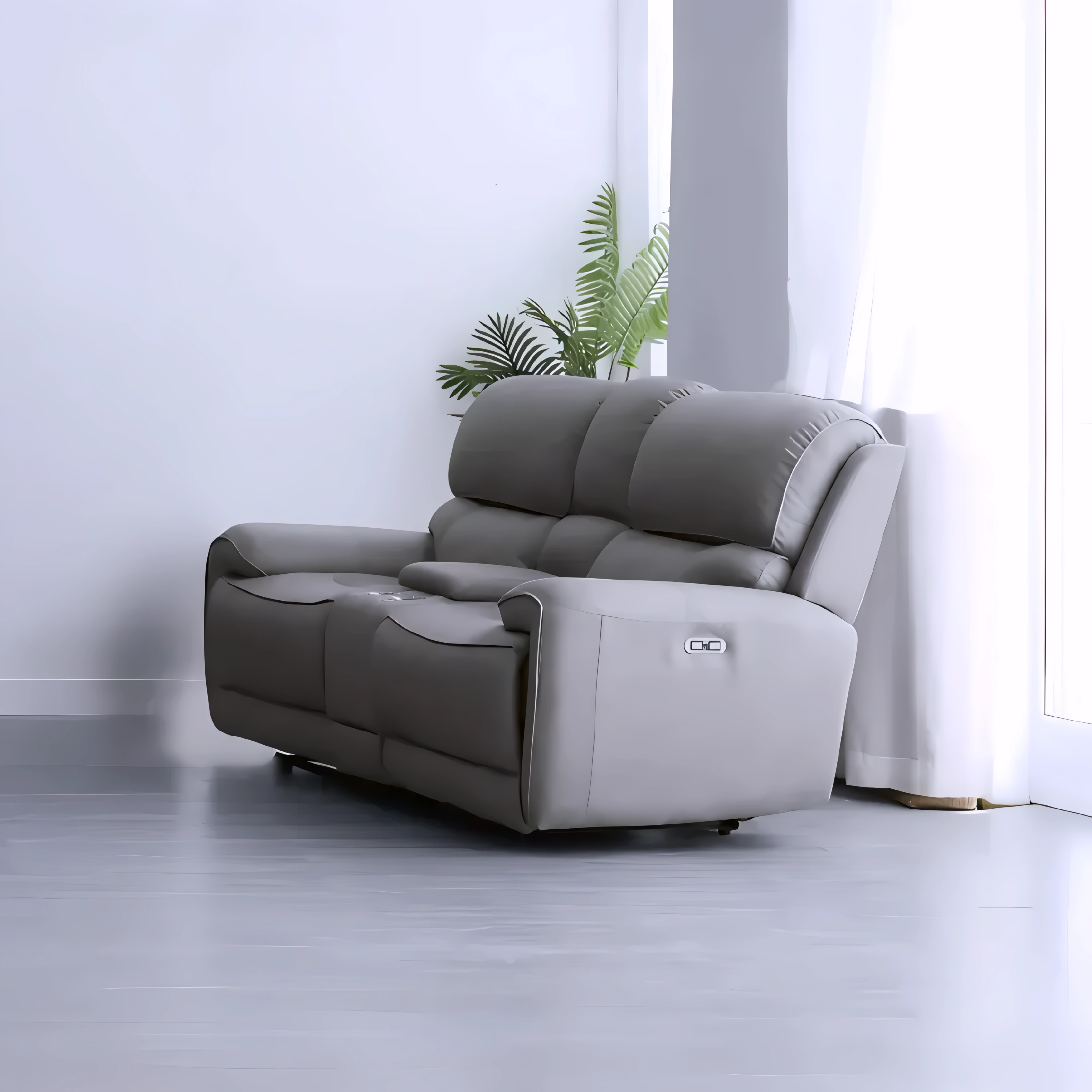 Zalder – Power Recliner Set – Grey