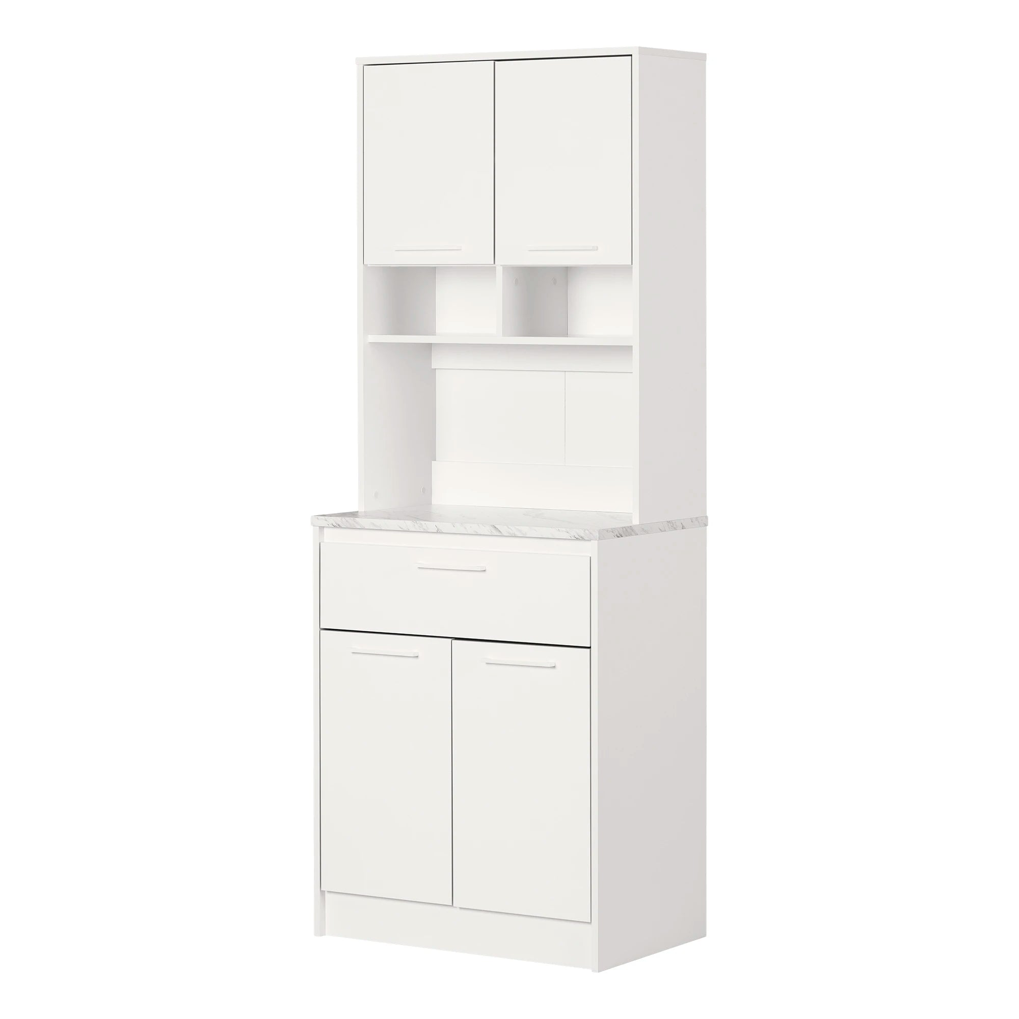 Pantry Cabinet with Microwave Hutch - Myro