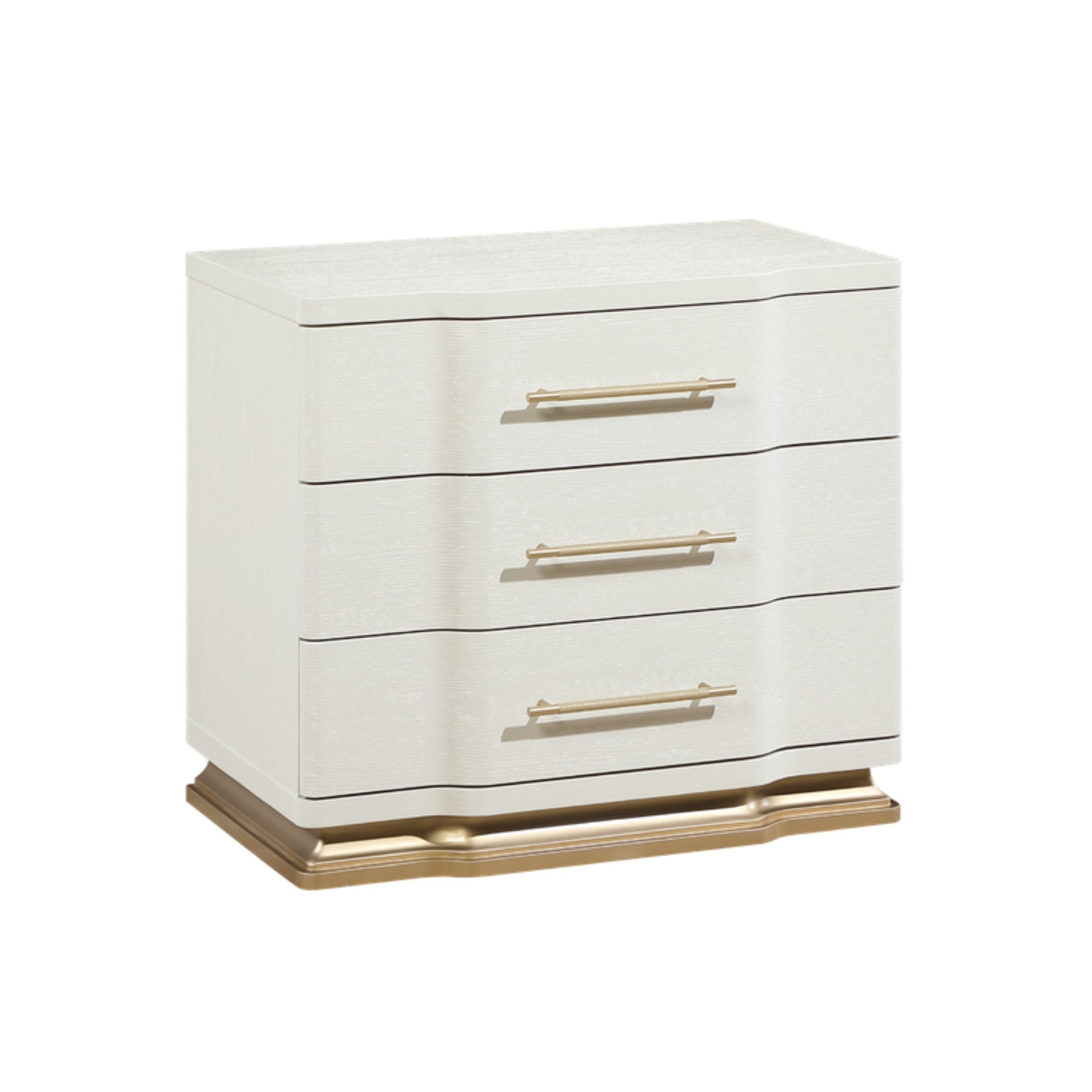 Arcano – Ensemble de chambre queen ivoire crème laqué blanc