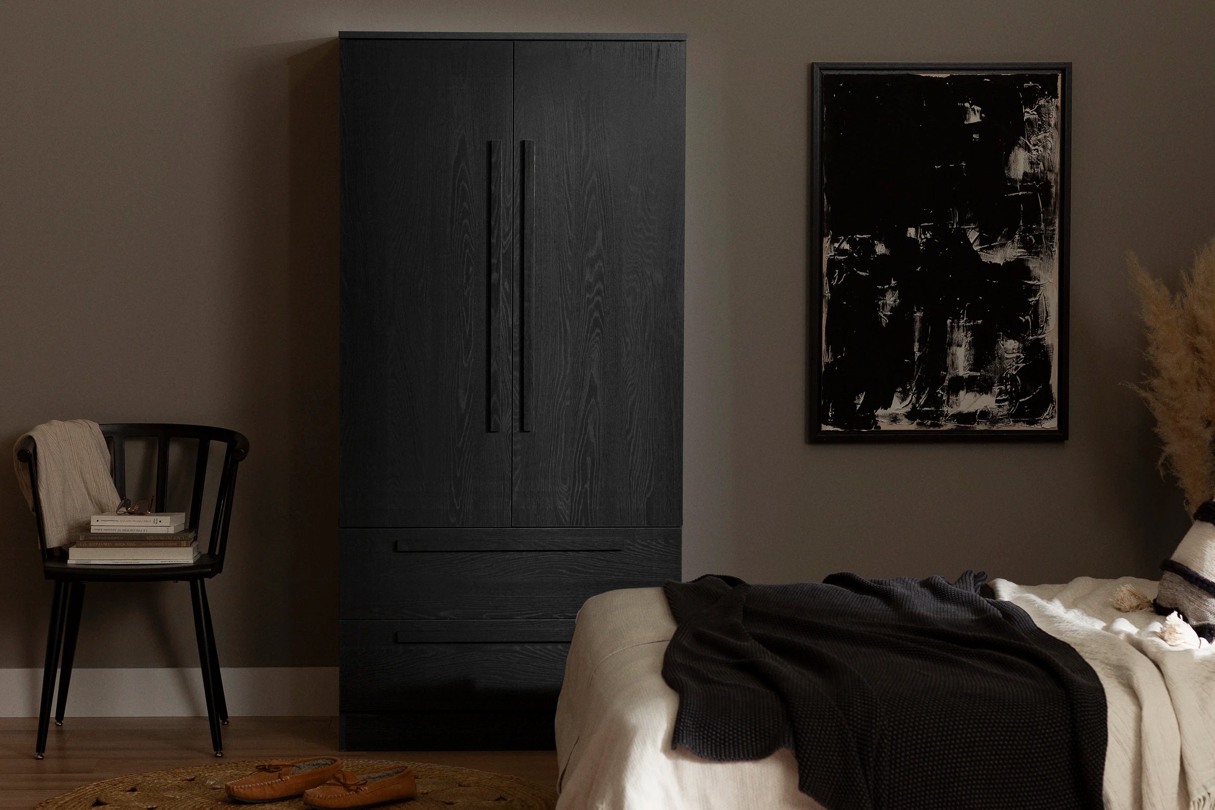 Armoire penderie avec portes et tiroirs - Acapella