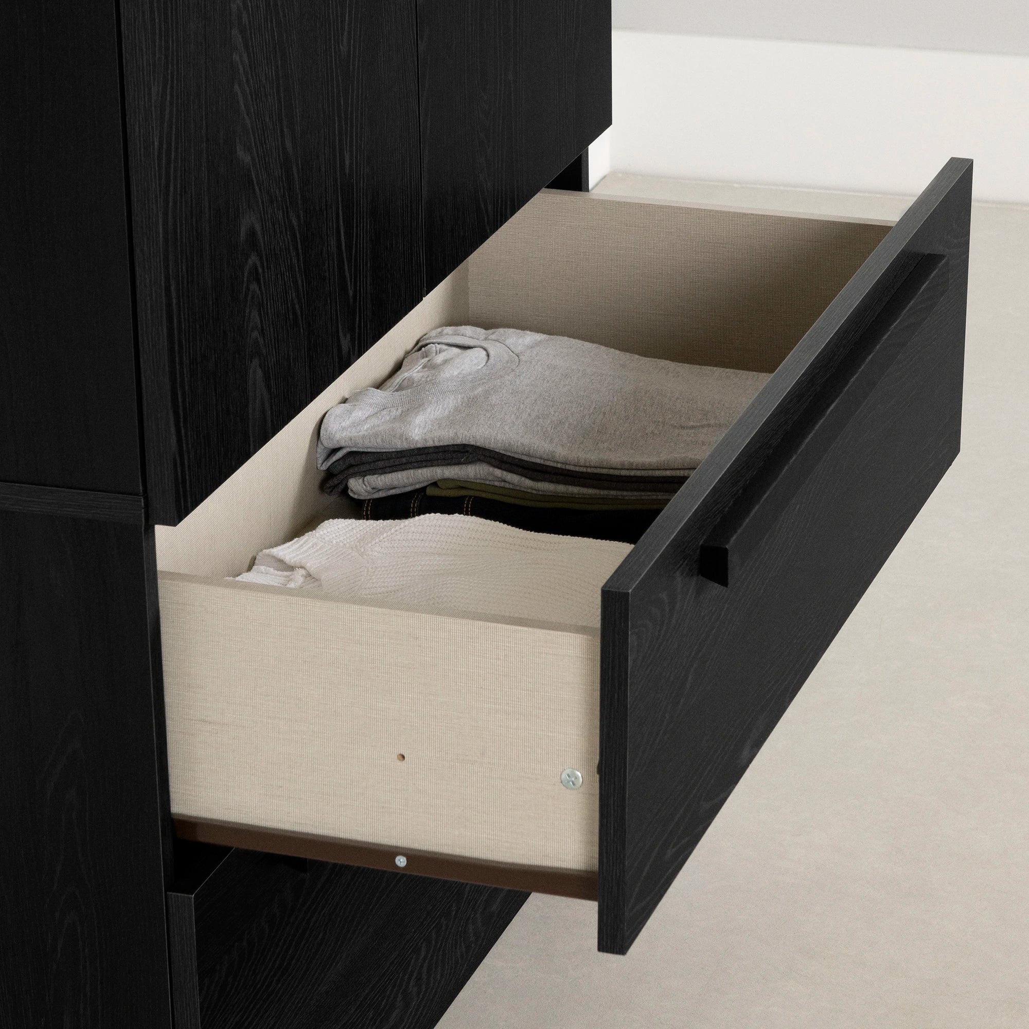 Armoire penderie avec portes et tiroirs - Acapella