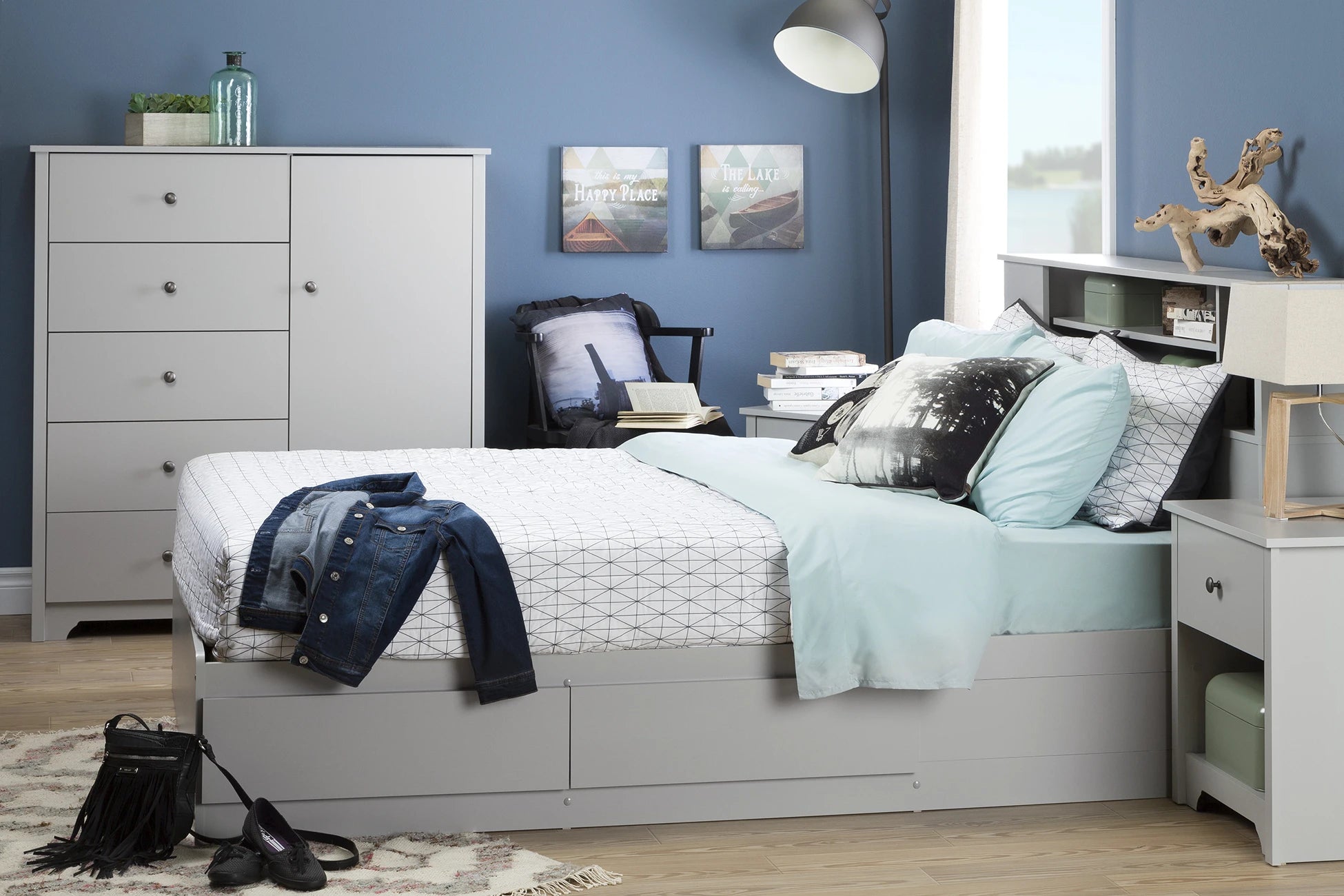 Door Chest with 5 Drawers - Vito