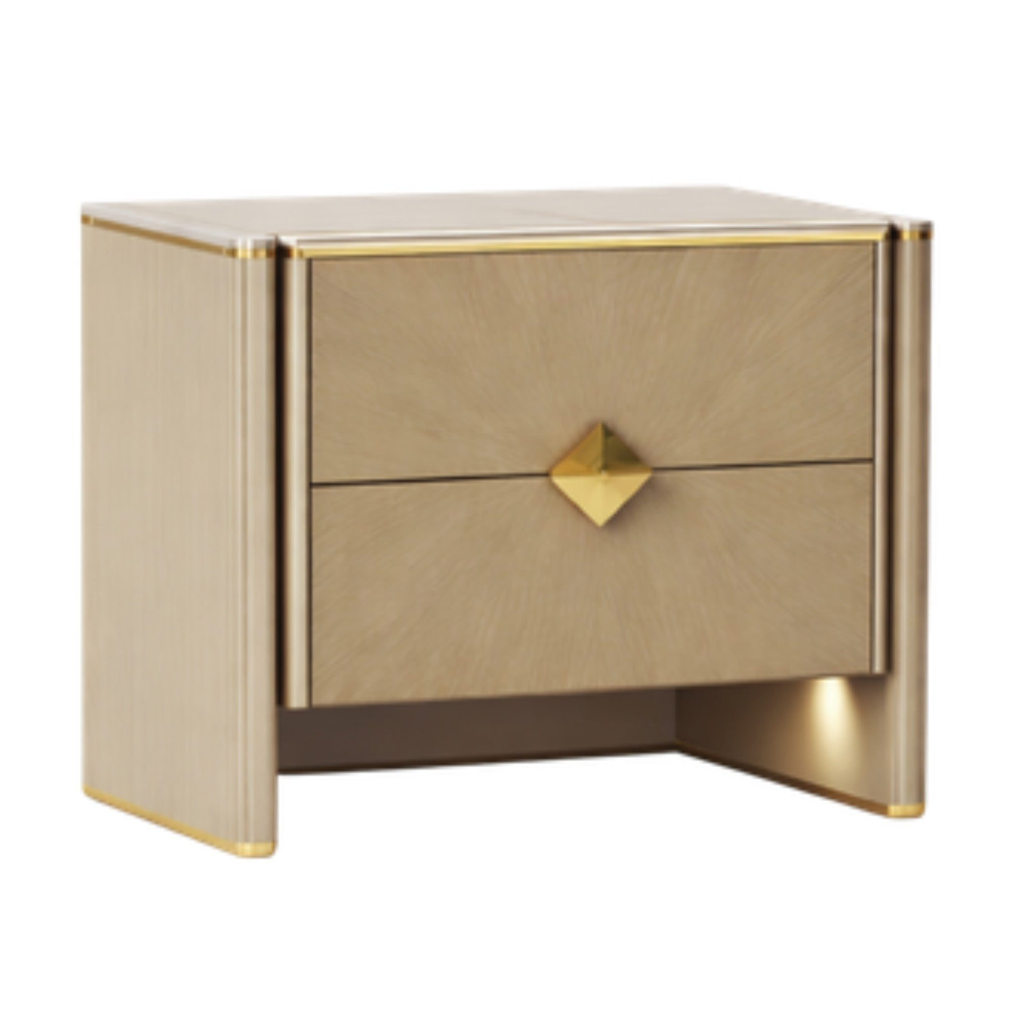 Dorina – Queen Bedroom Set in Champagne Lacquer