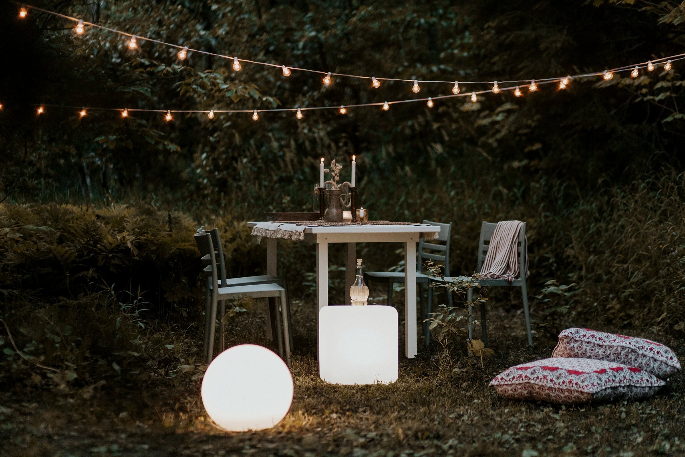 Lighted Side Table - Dalya