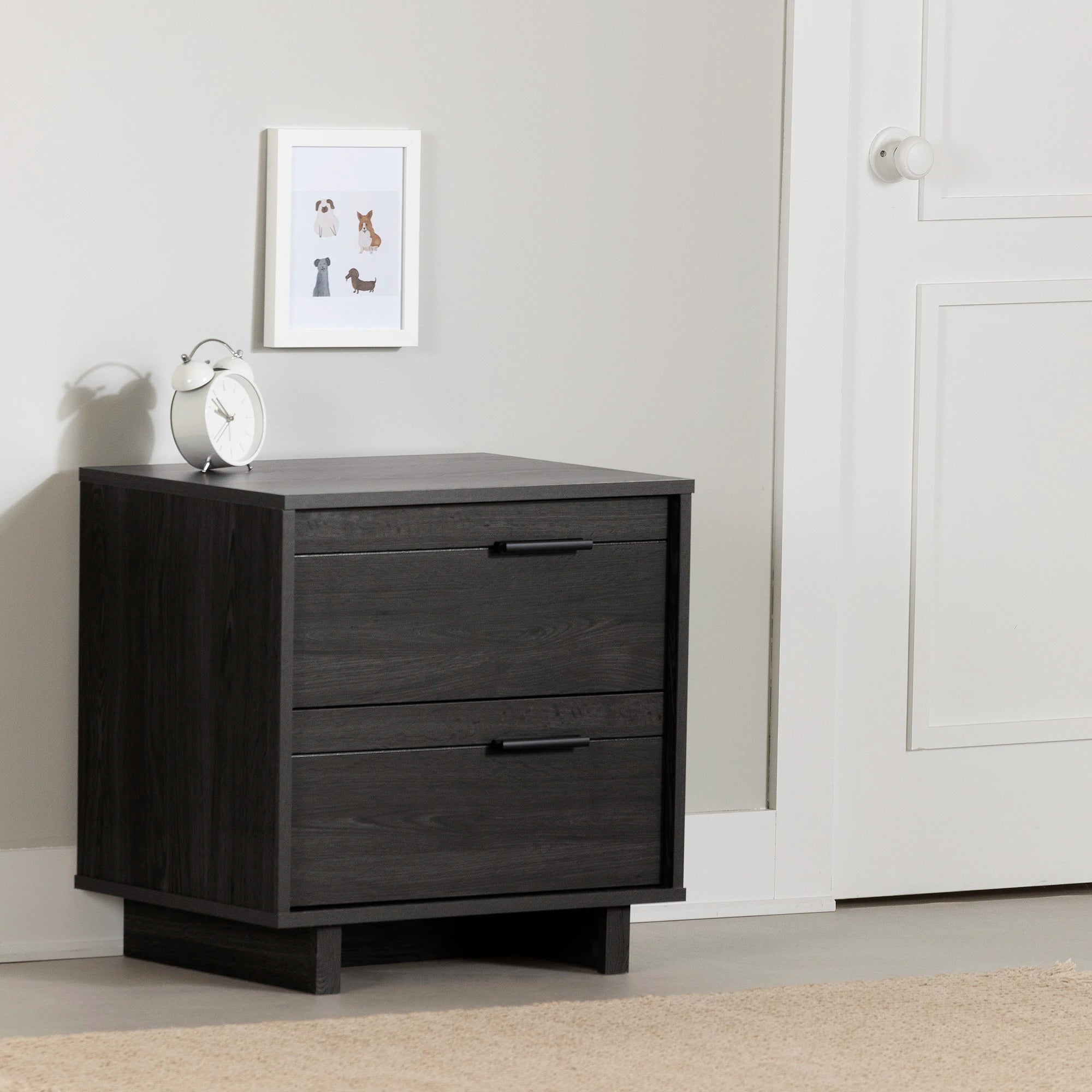 2-Drawer Nightstand - End Table with Storage - Fynn