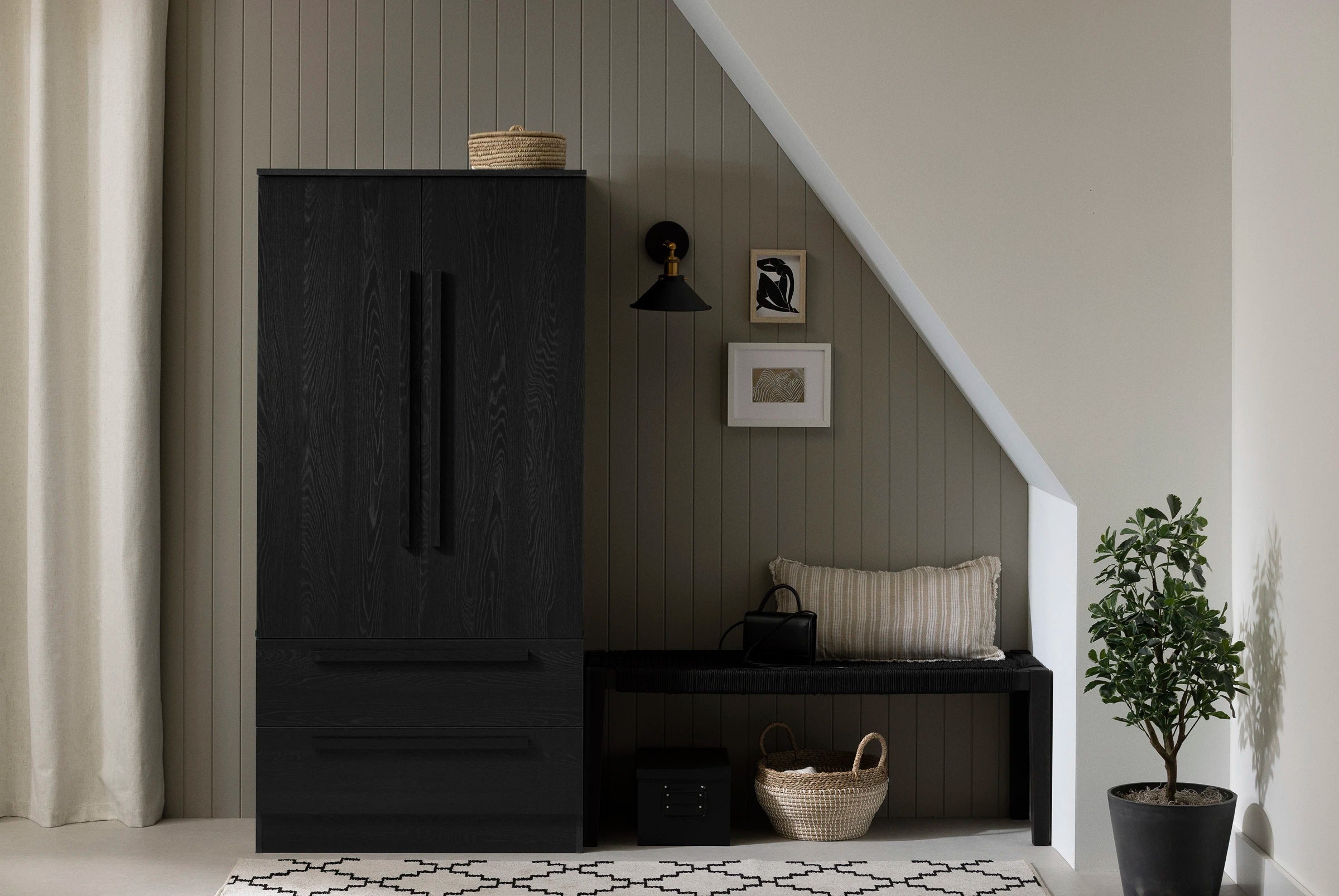 Armoire à 2 portes avec tiroirs - Haven