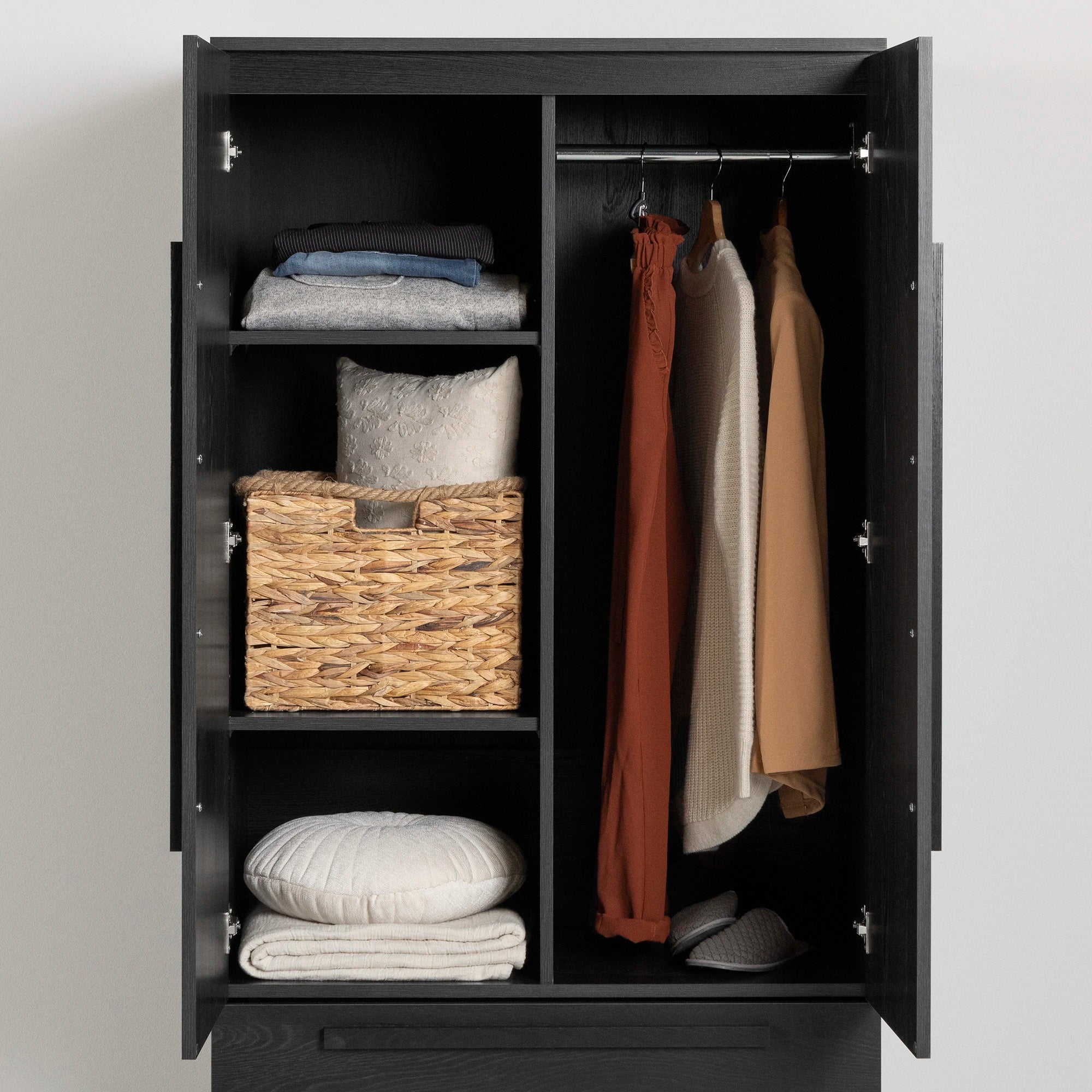 Armoire penderie avec portes et tiroirs - Acapella