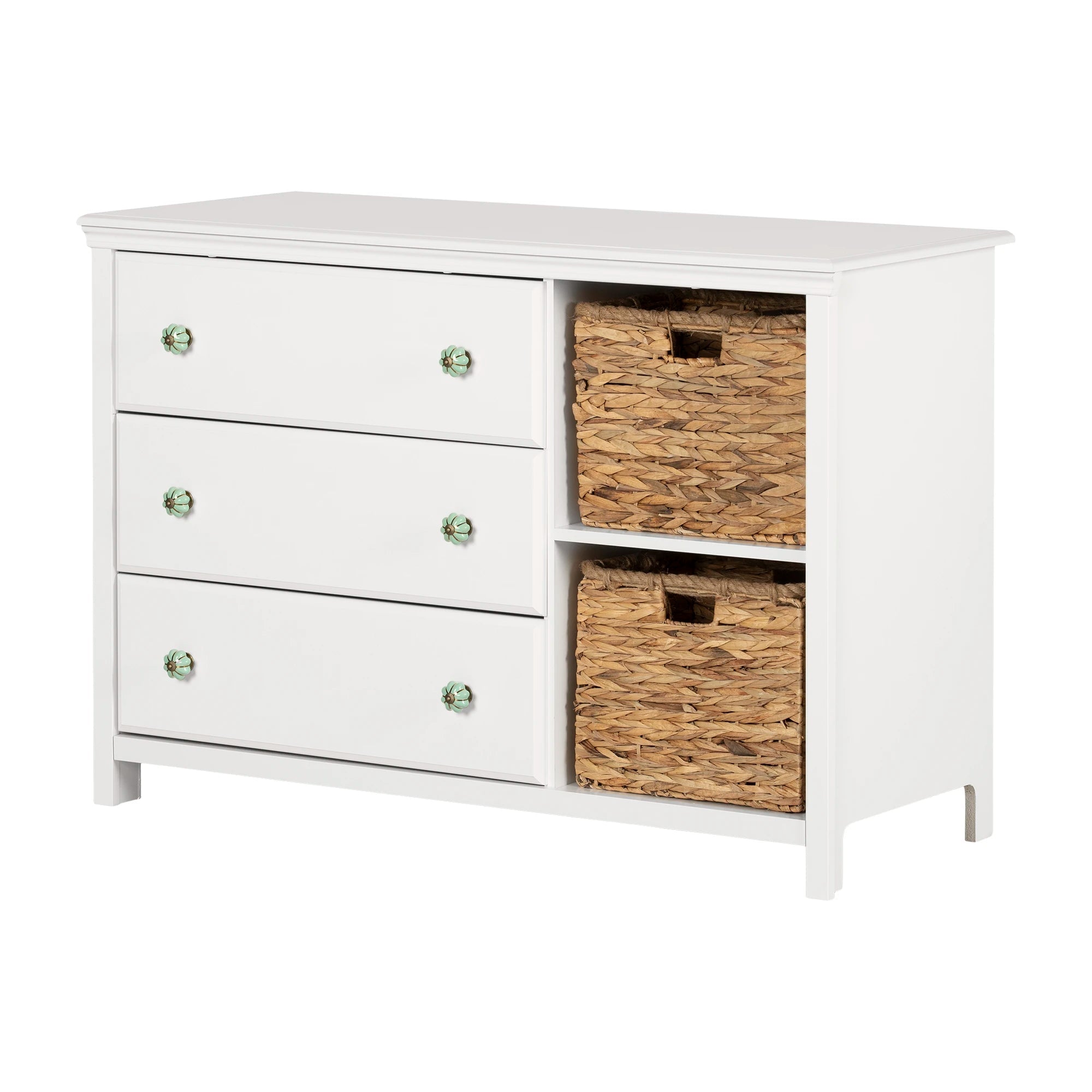 3-Drawer Dresser with Baskets - Balka