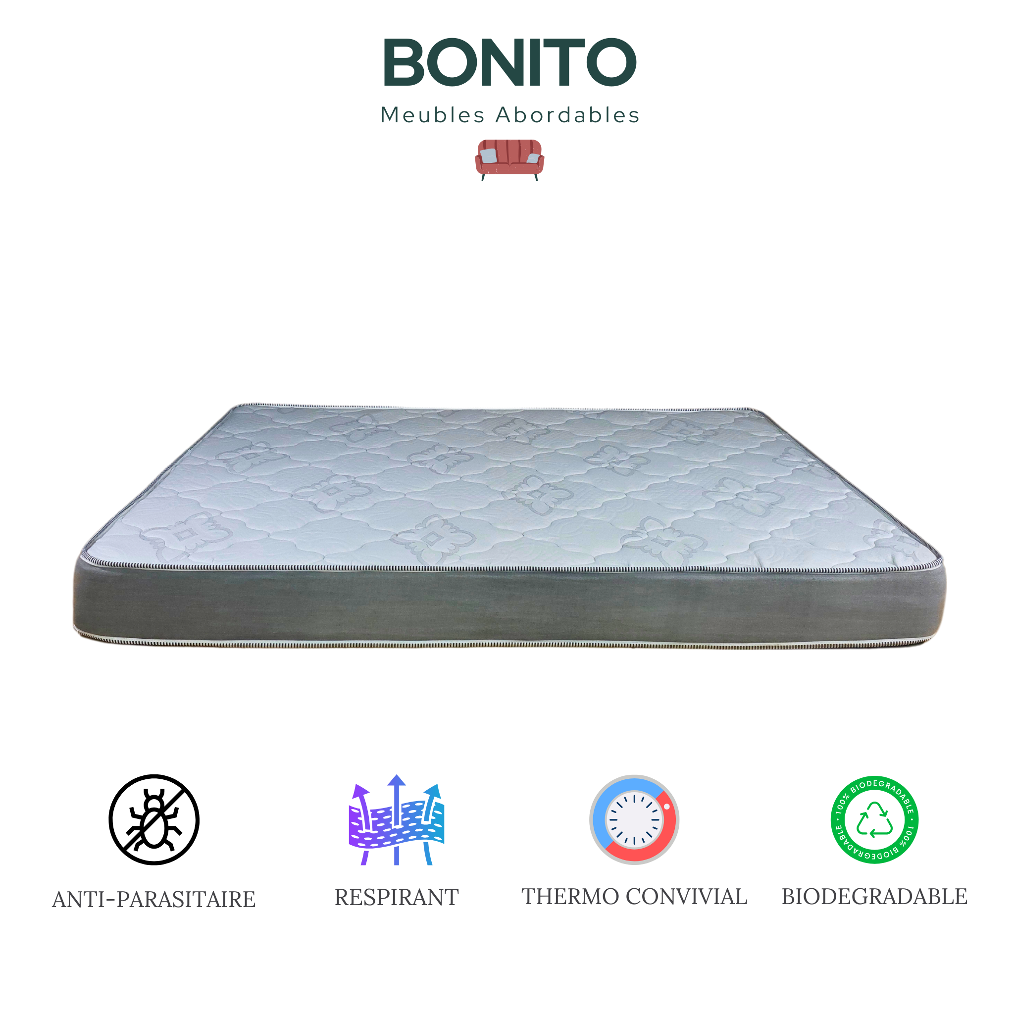 Queen Mattress - PolyComfort 6-Inch