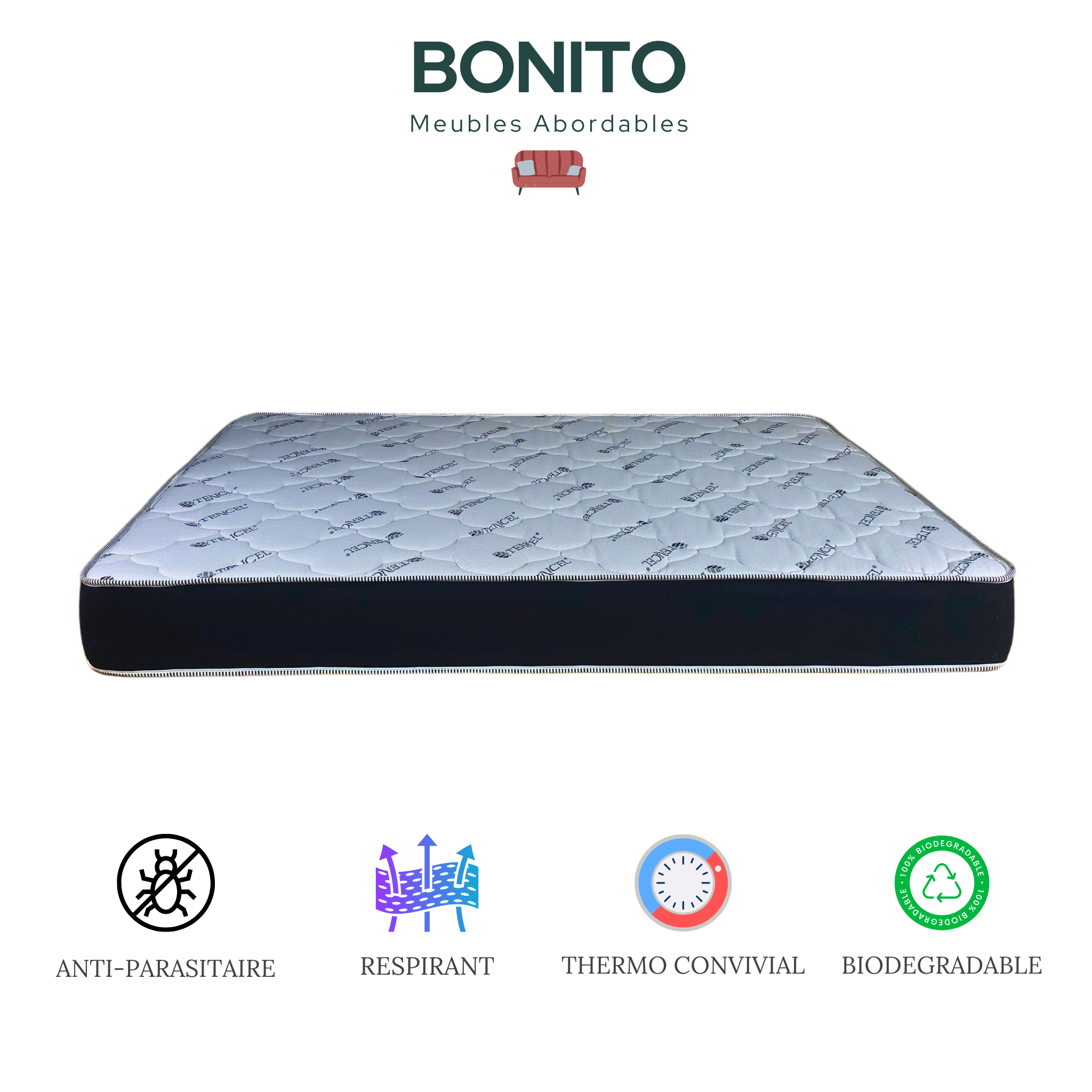 Queen Mattress - Joplin 8-Inch Memory Foam