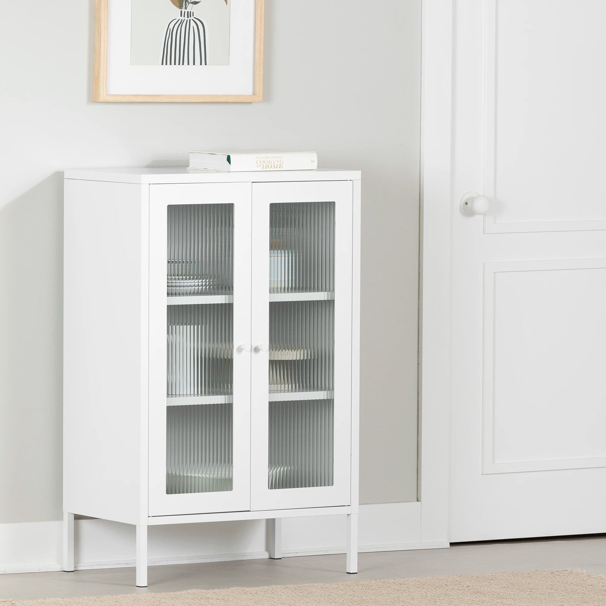 Storage Cabinet with Glass Doors - Eddison