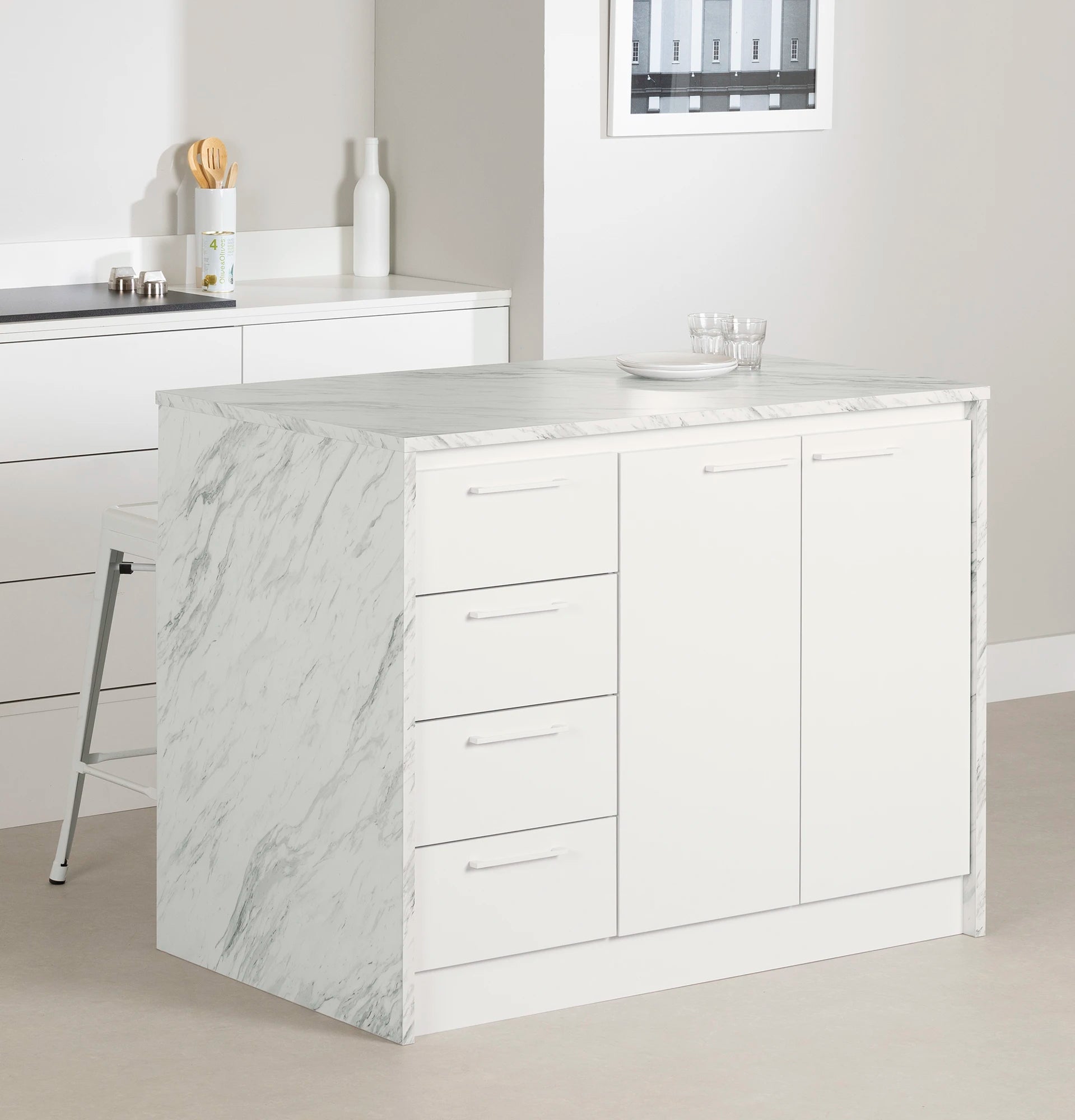 Kitchen Island with Storage - Myro