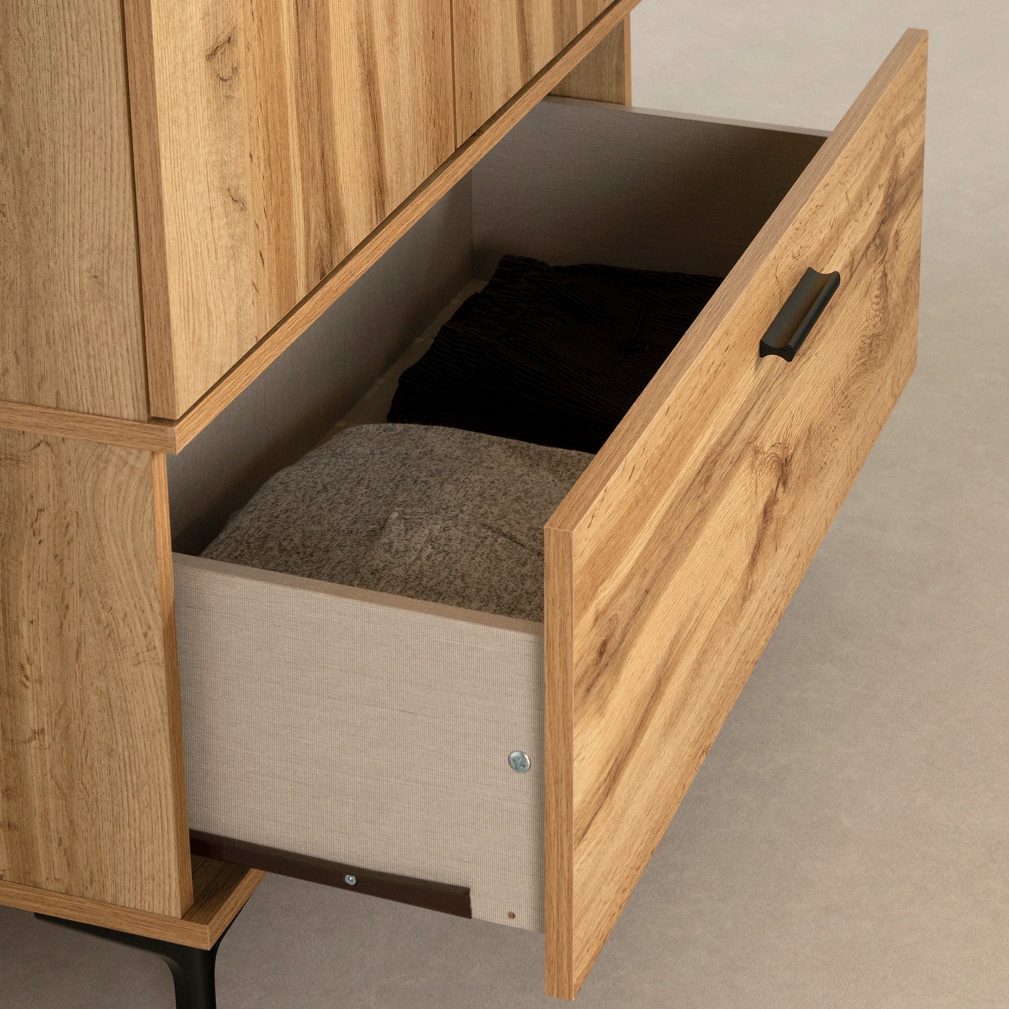 Armoire penderie avec portes et tiroirs - Musano